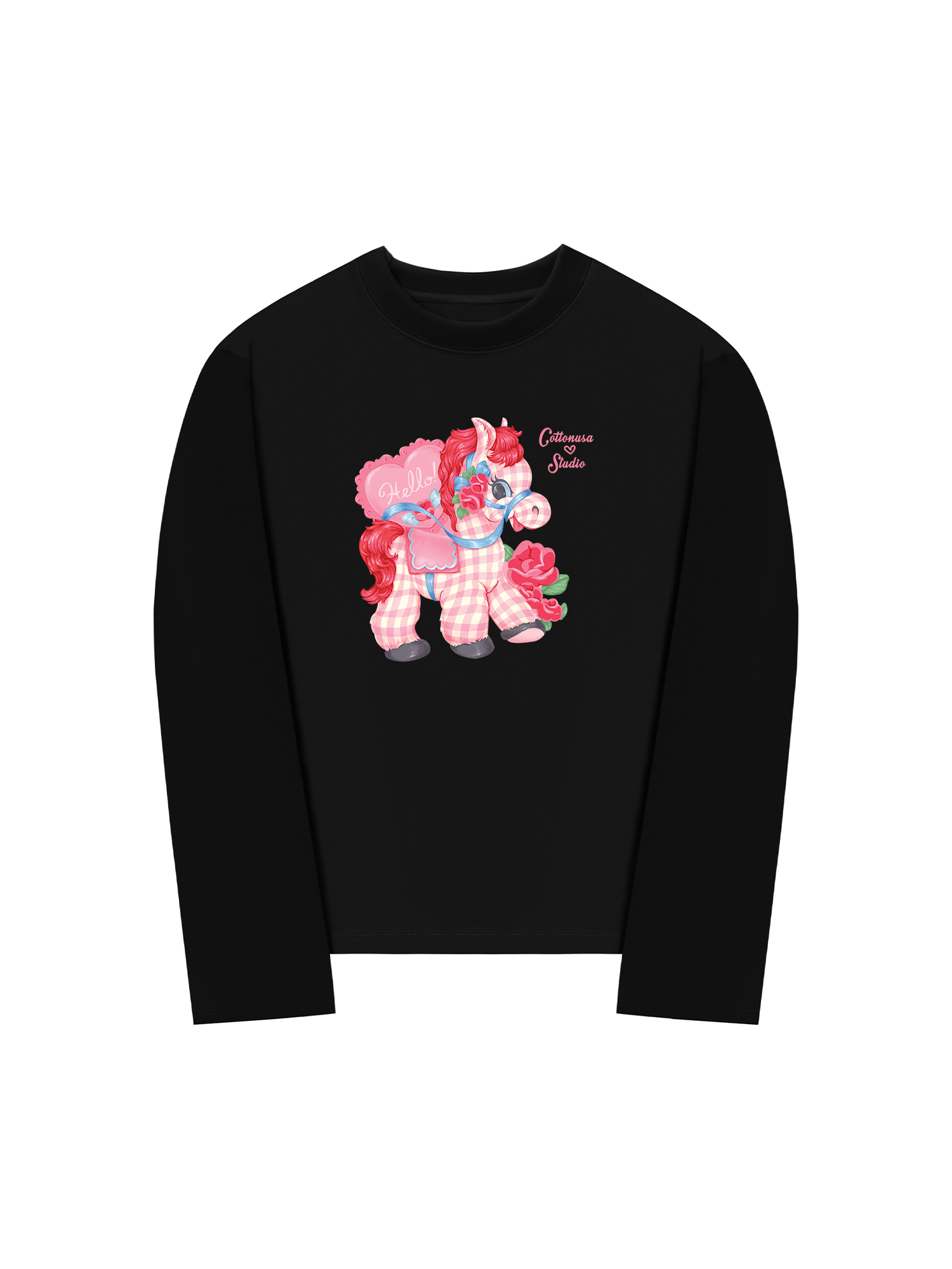 Áo Thun Dài Tay Pink Horse 2026