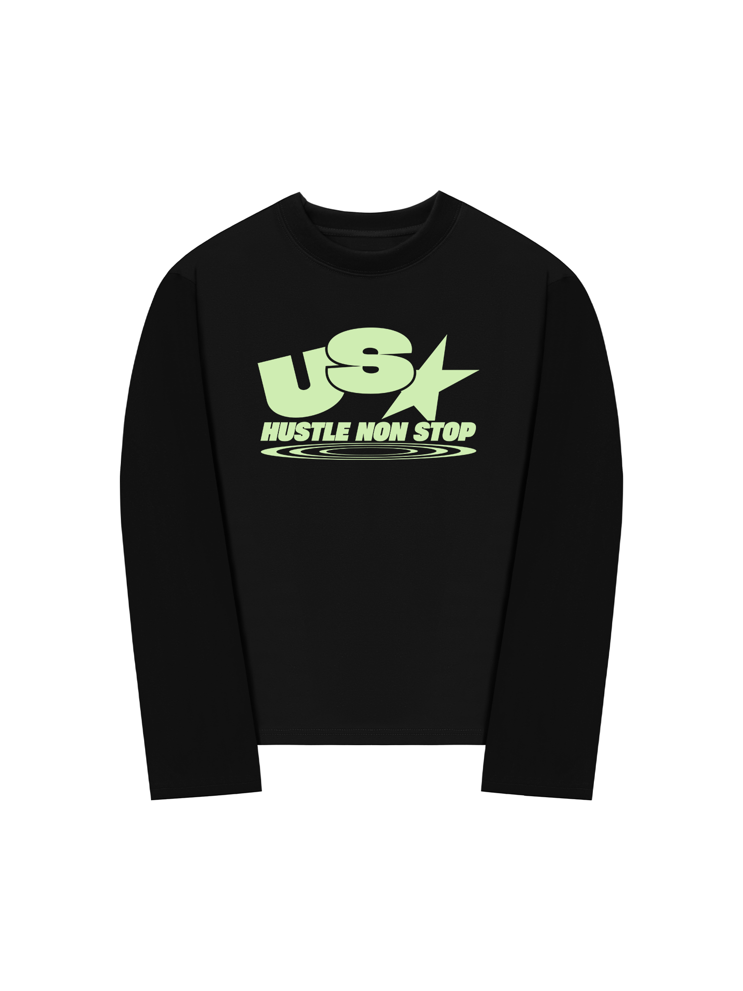 Áo Thun Dài Tay USA Hustle Non Stop