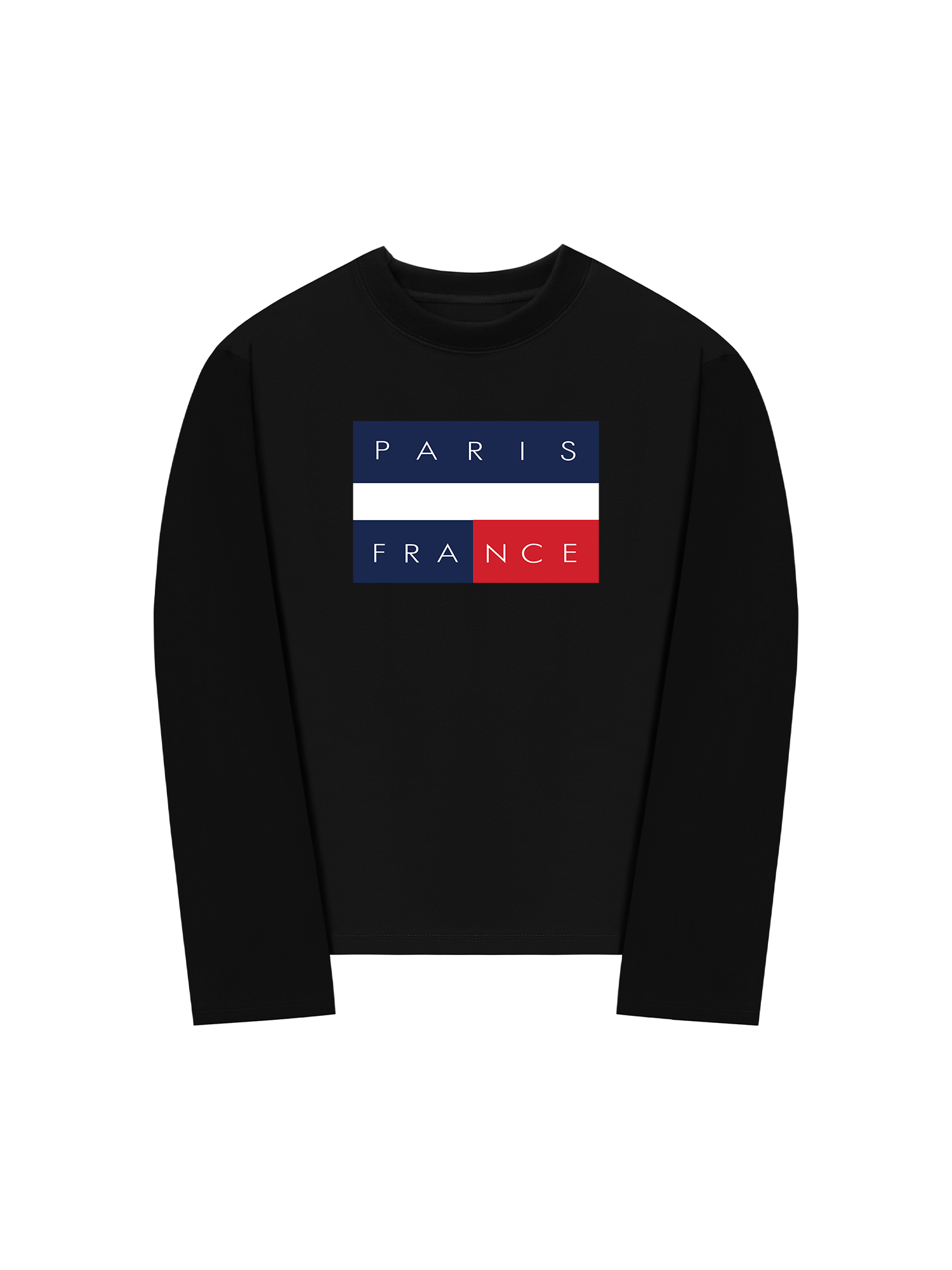 Áo Thun Dài Tay Paris France Flag