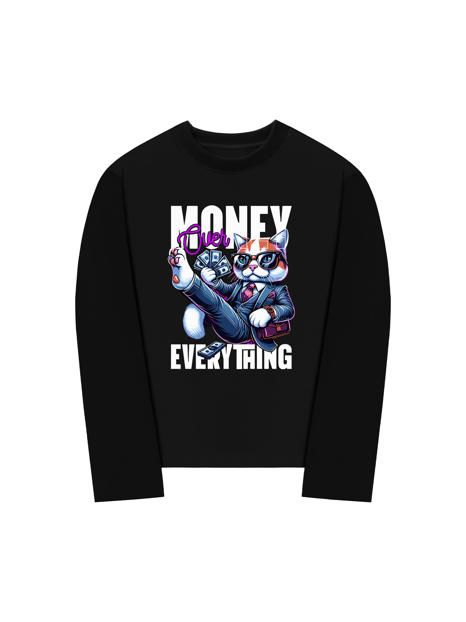 Áo Thun Dài Tay Money Over Everything