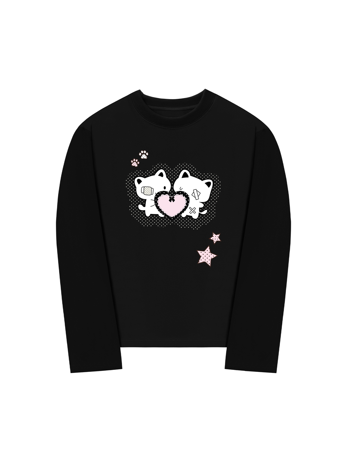 Áo Thun Dài Tay Dotty Mood Starlight Kitty Care