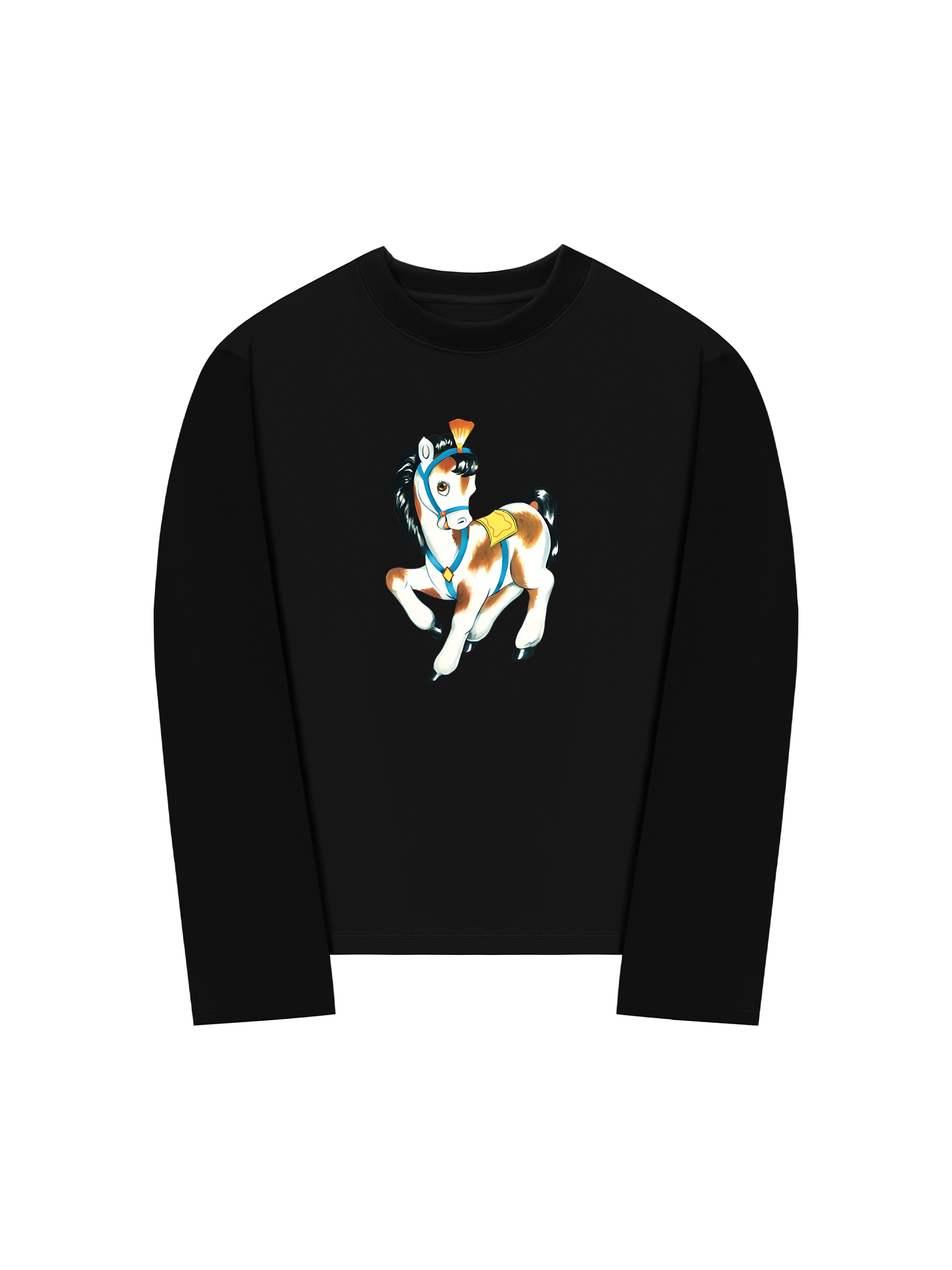 Áo Thun Dài Tay Brown Horse