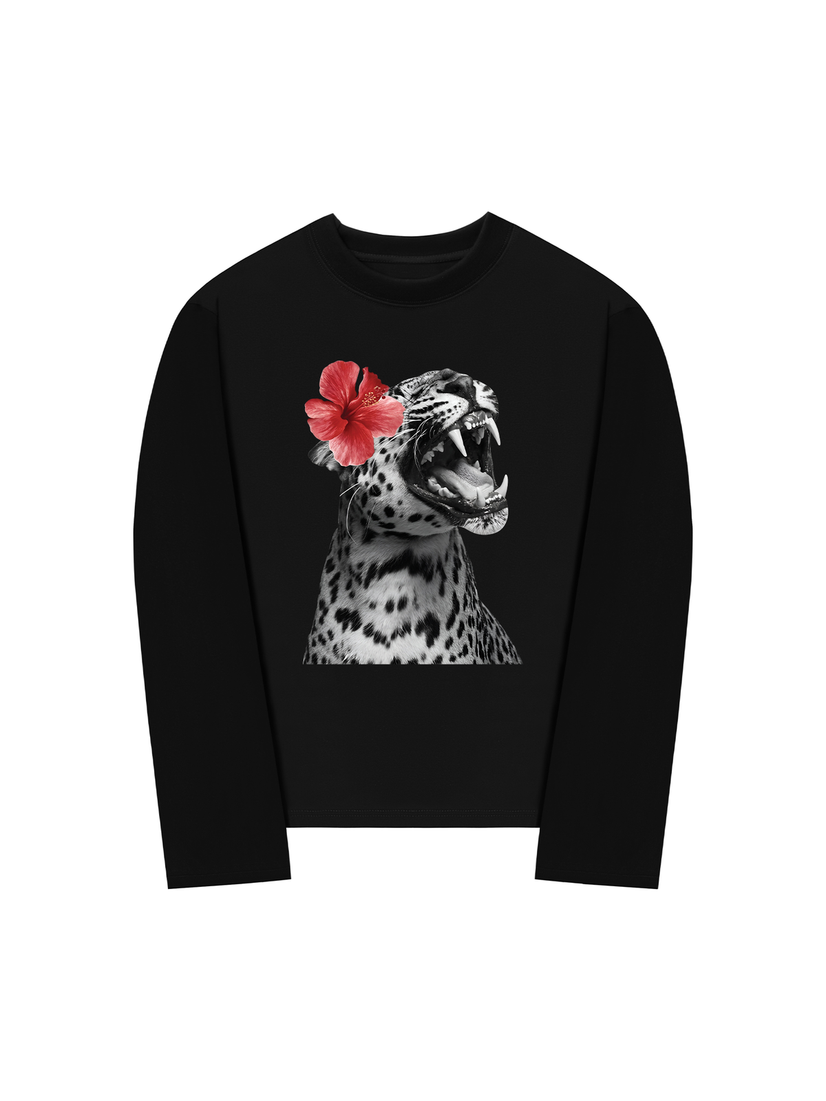 Áo Thun Dài Tay Urban Leopard Roar Flower
