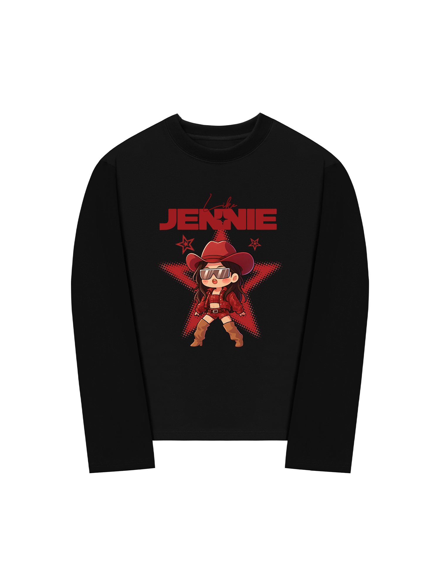 Áo Thun Dài Tay Black Pink Like Jenie