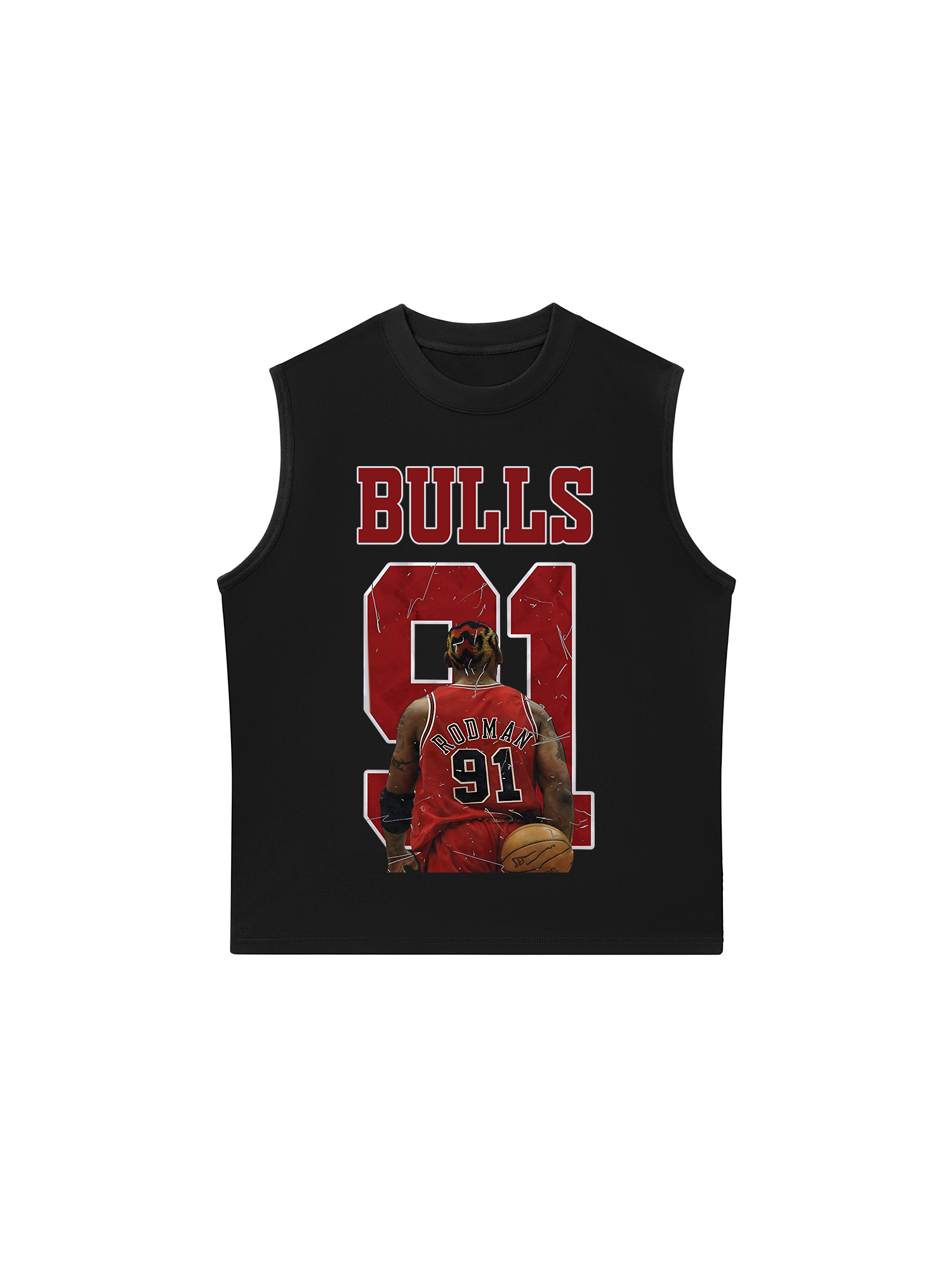 Áo Ba Lỗ Relaxed Fit Basketball BullRodman