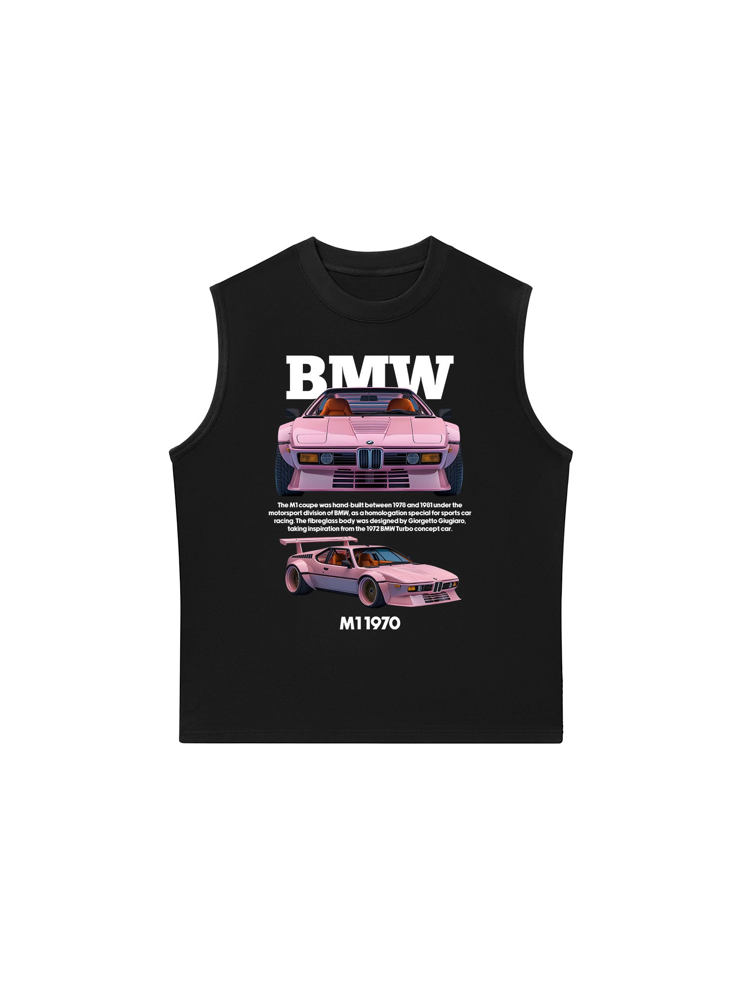 Áo Ba Lỗ Relaxed Fit BMW M1 Pink