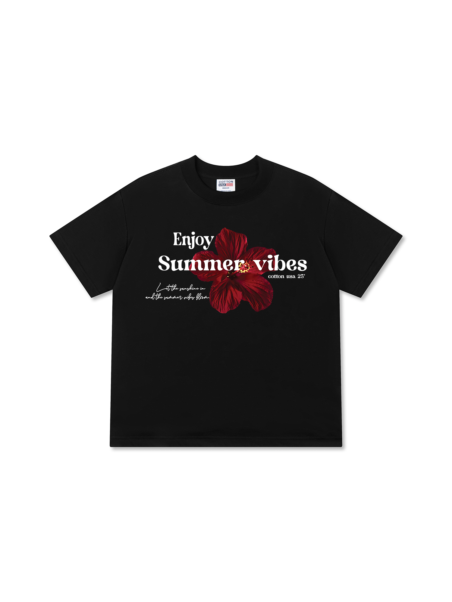 Áo Thun Relaxed Fit Floral Enjoy Summer