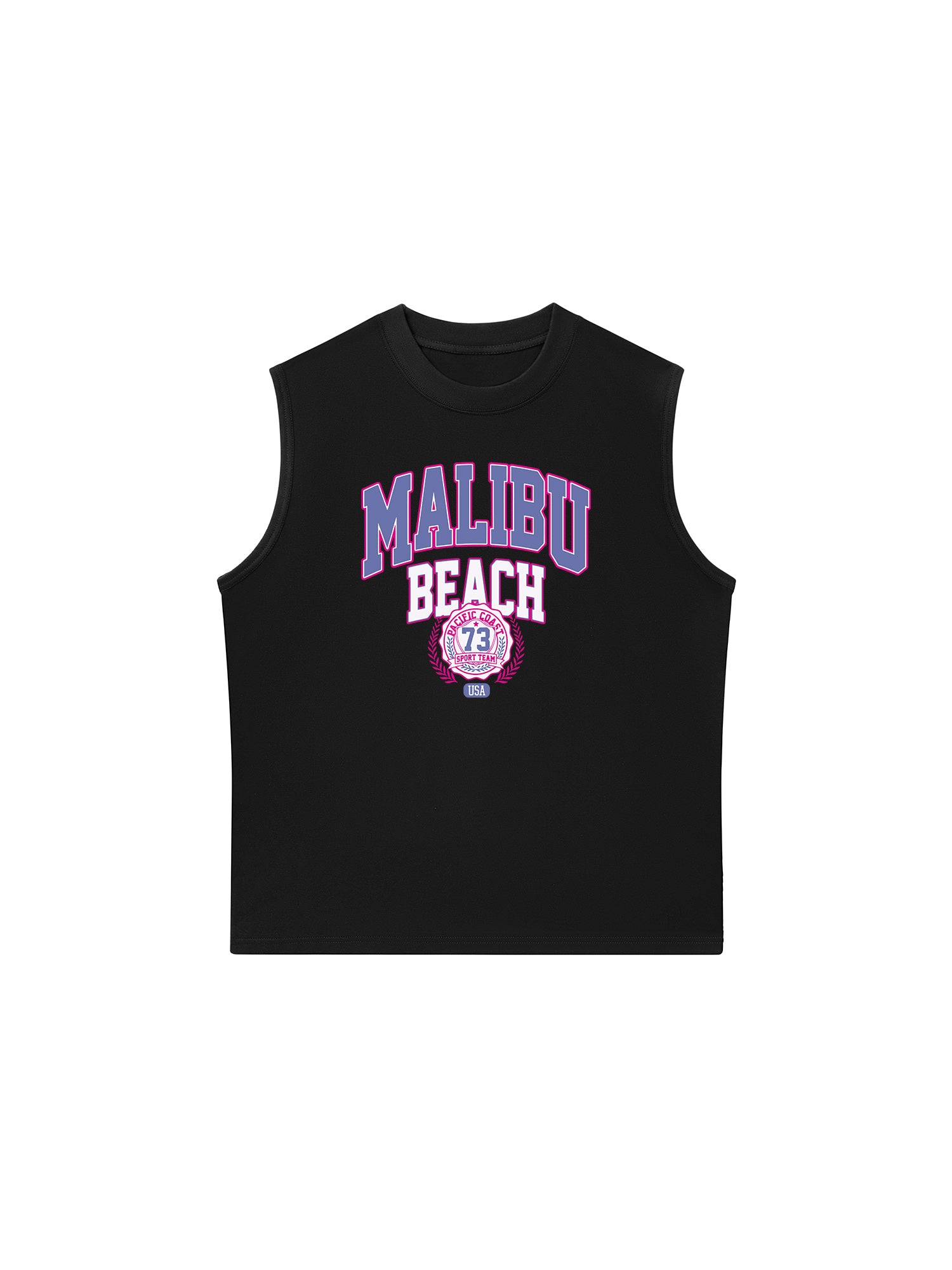 Áo Ba Lỗ Relaxed Fit USA Malibu Beach Retro