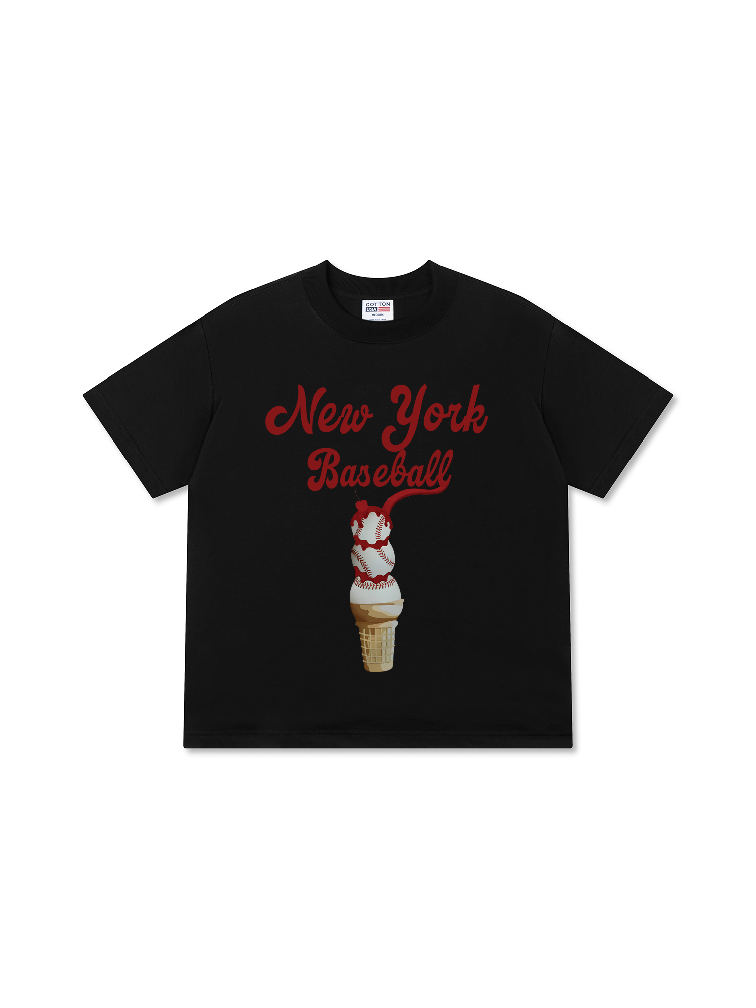 Áo Thun Relaxed Fit Baseball NewYork Ice Cream