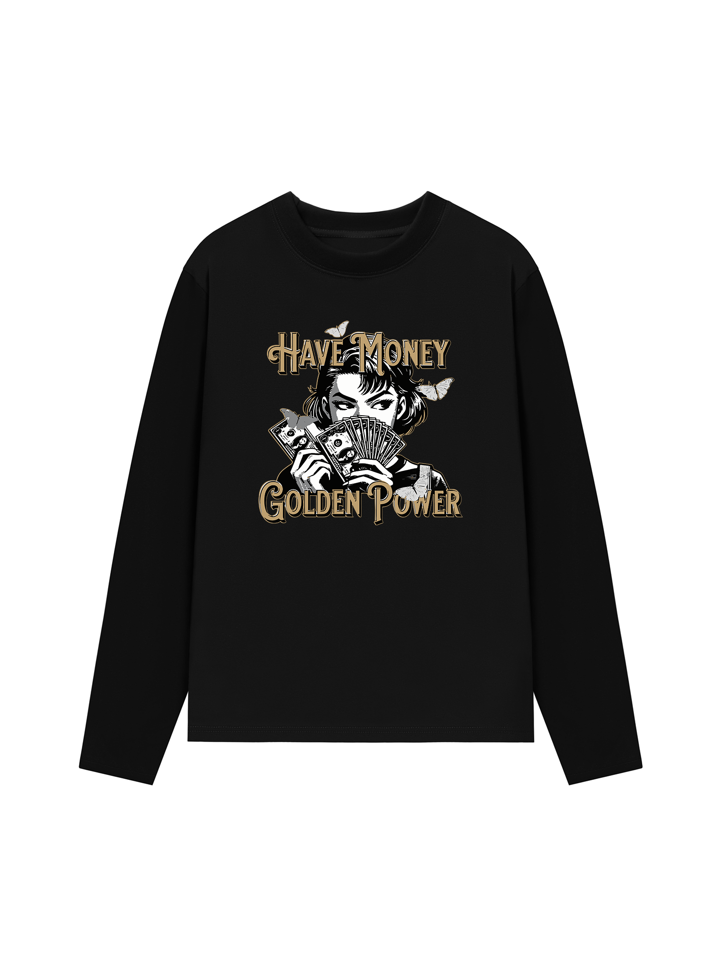Áo Thun Dài Tay Money Golden Power