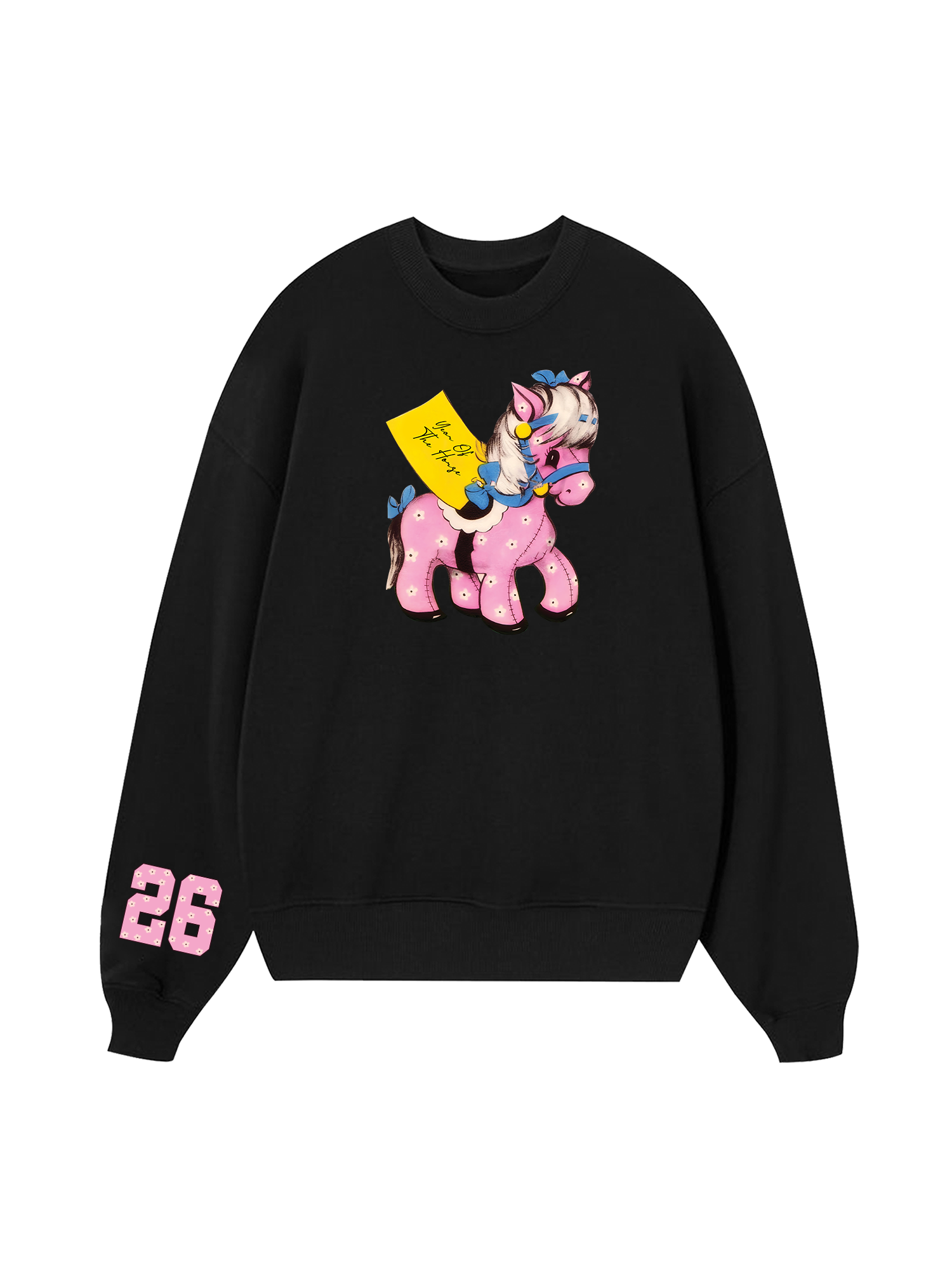 Pink Flower Year Of Horse Sweater