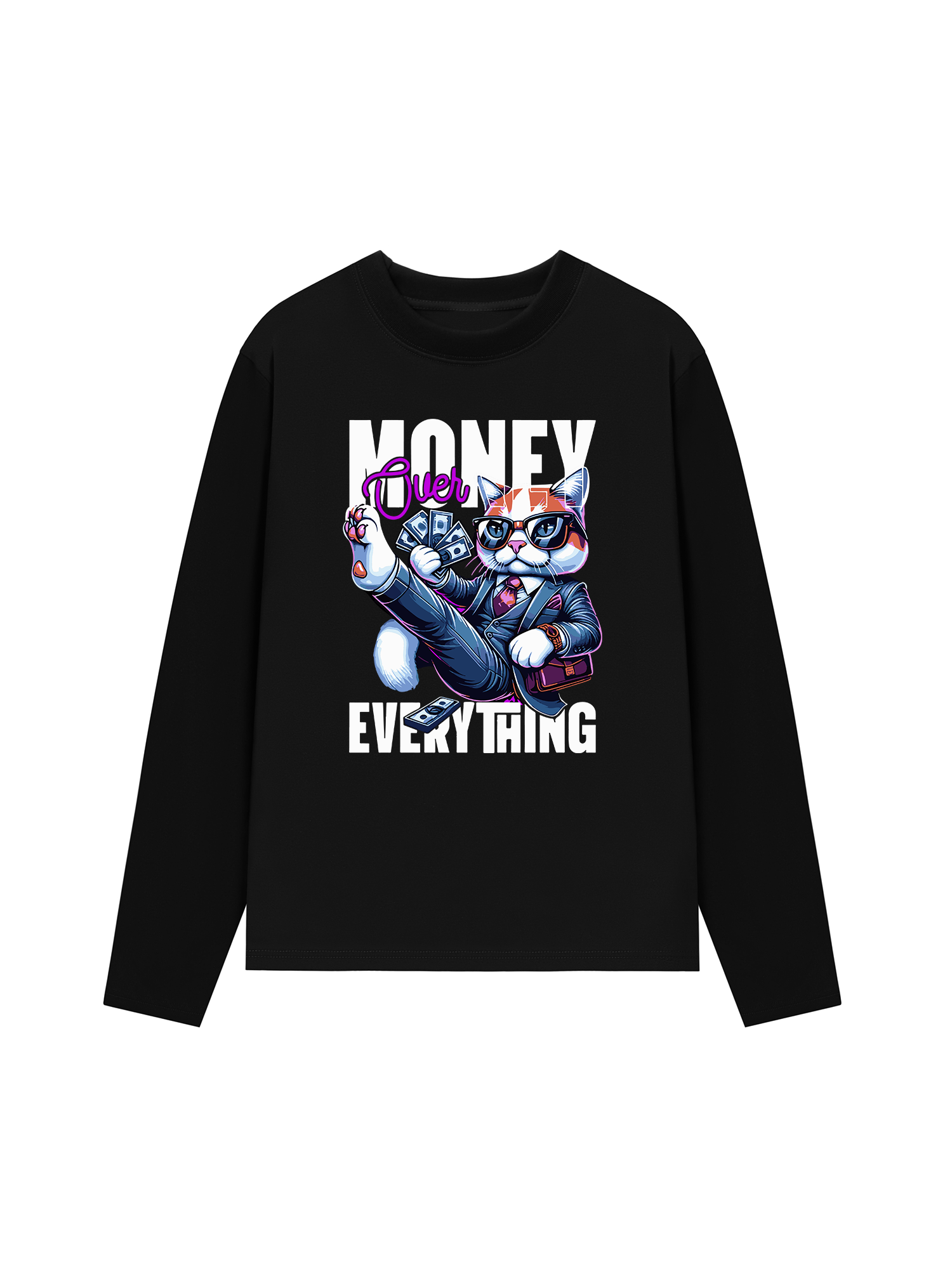 Áo Thun Dài Tay Money Over Everything