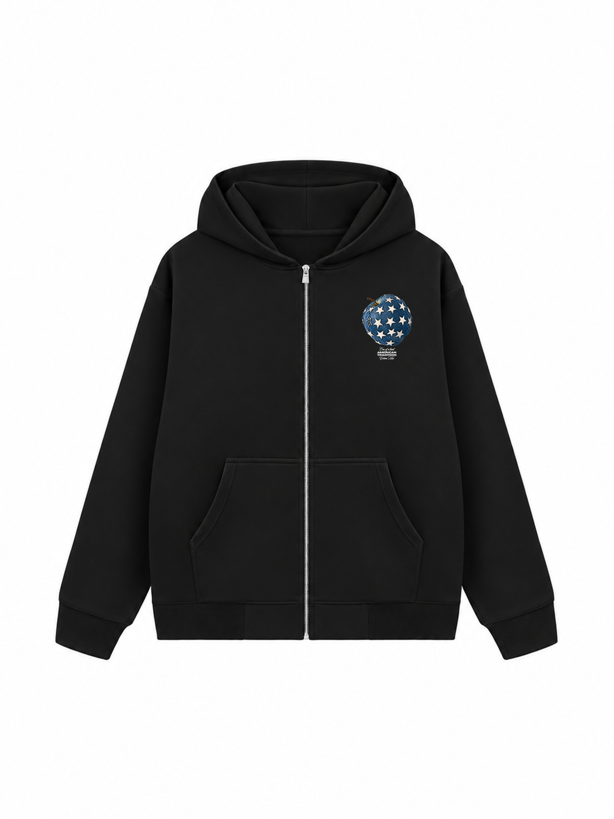 Áo Hoodie Zip Nỉ Hai Da Jeans Star Apple