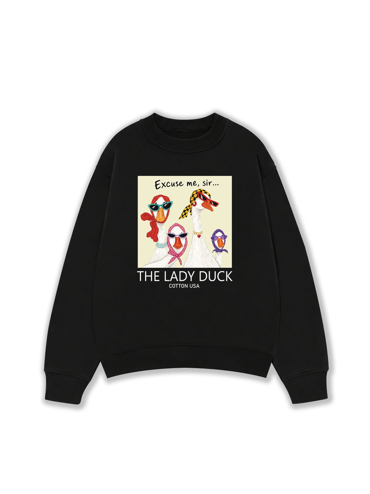 Áo Sweater Nỉ Hai Da Farrm Lady Duck