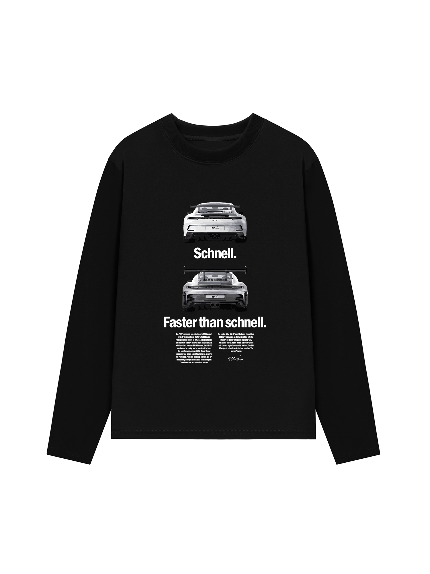 Áo Thun Dài Tay Porsche Faster Than Schnell