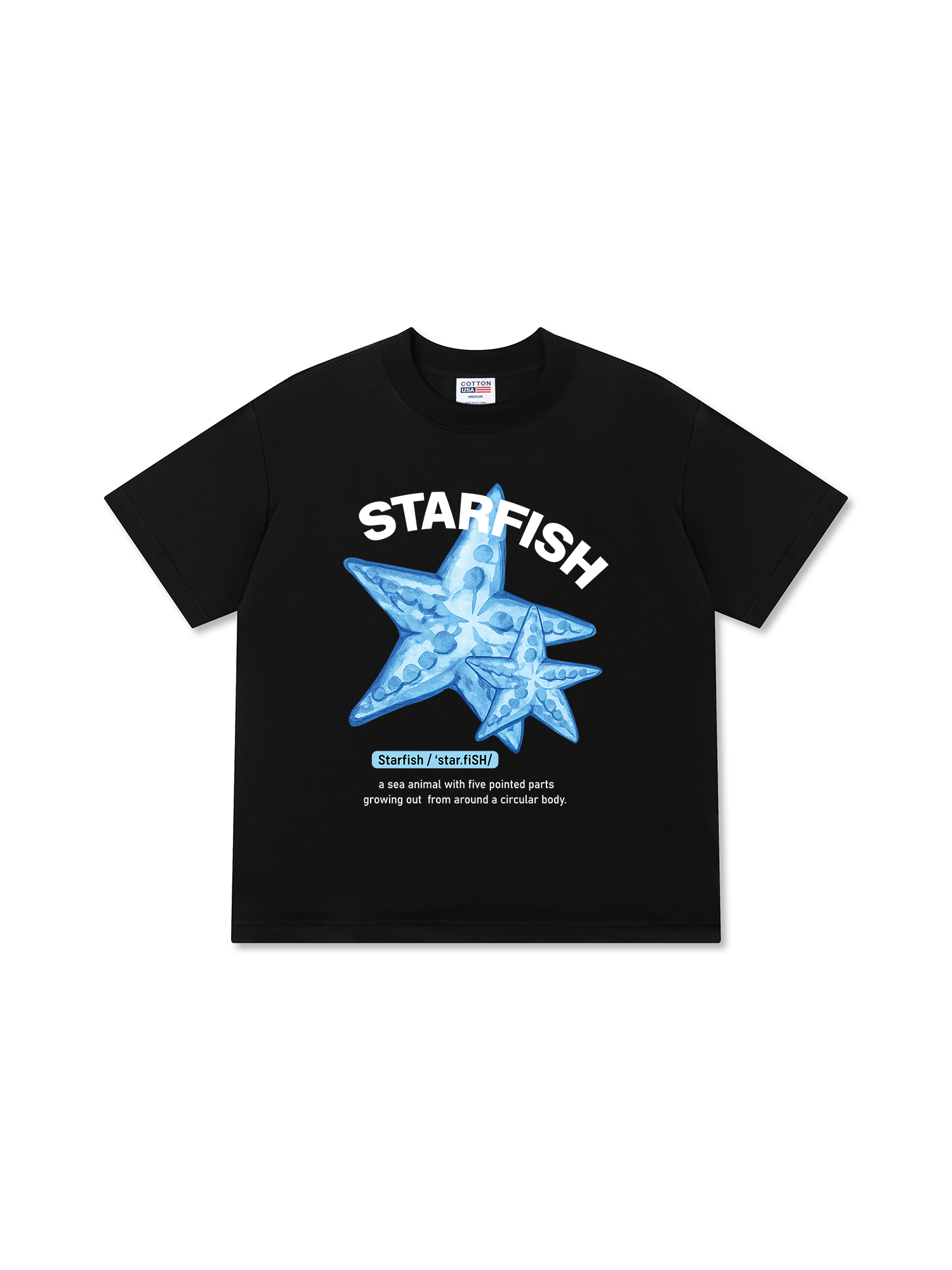 Áo Thun Relaxed Fit Tropical Bing Blue Starfish