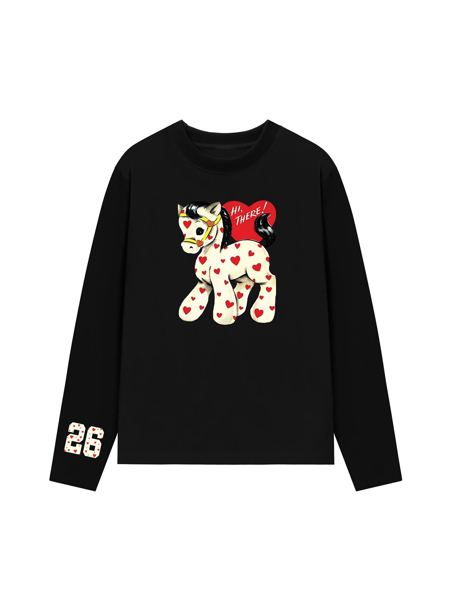 Áo Thun Dài Tay Heart Horse