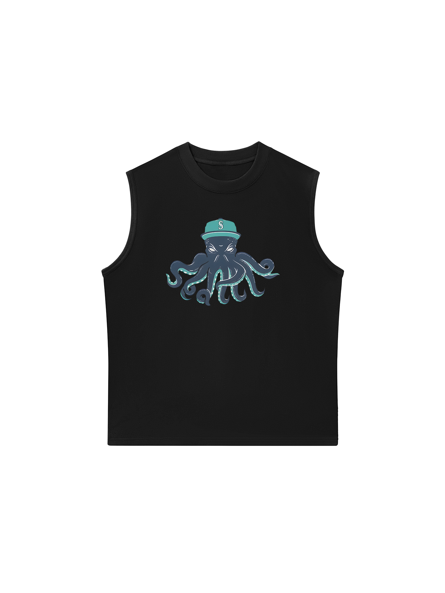 Áo Ba Lỗ Relaxed Fit Baseball Green Octopus