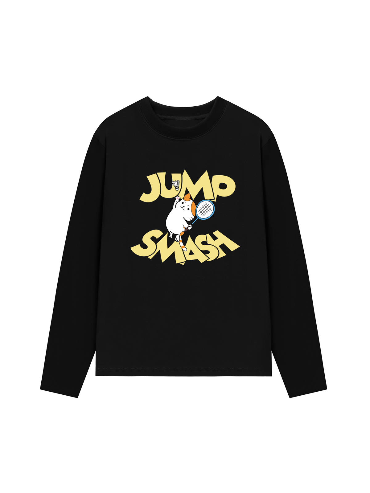 Áo Thun Dài Tay Badminton Cat Jump Smash