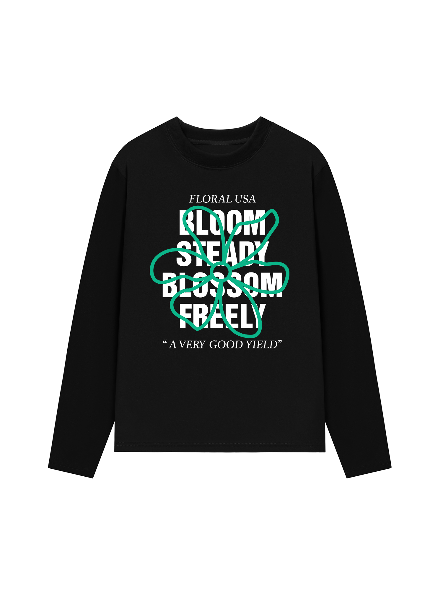 Áo Thun Dài Tay Floral Bloom Steady