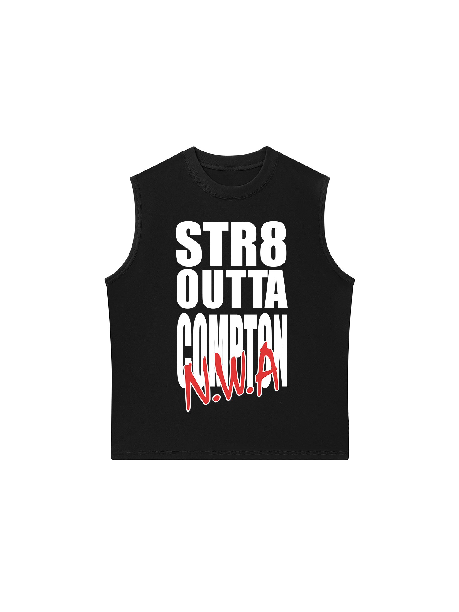 Áo Ba Lỗ Relaxed Fit Rapper NWA Straight Outta Compton Typo