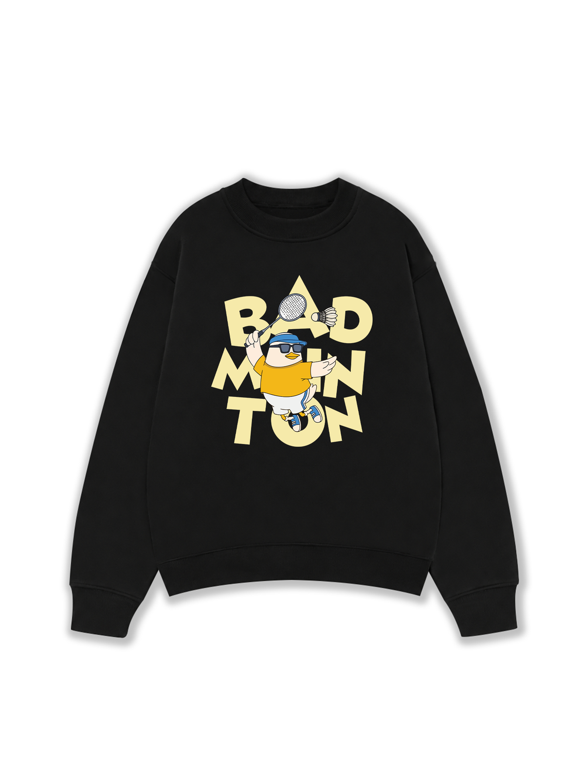 Áo Sweater Nỉ Hai Da Badminton Duck