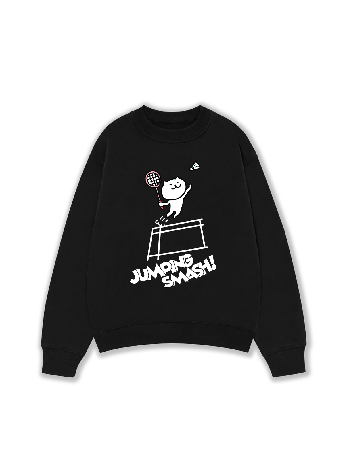 Áo Sweater Nỉ Hai Da Badminton Jumping Smash
