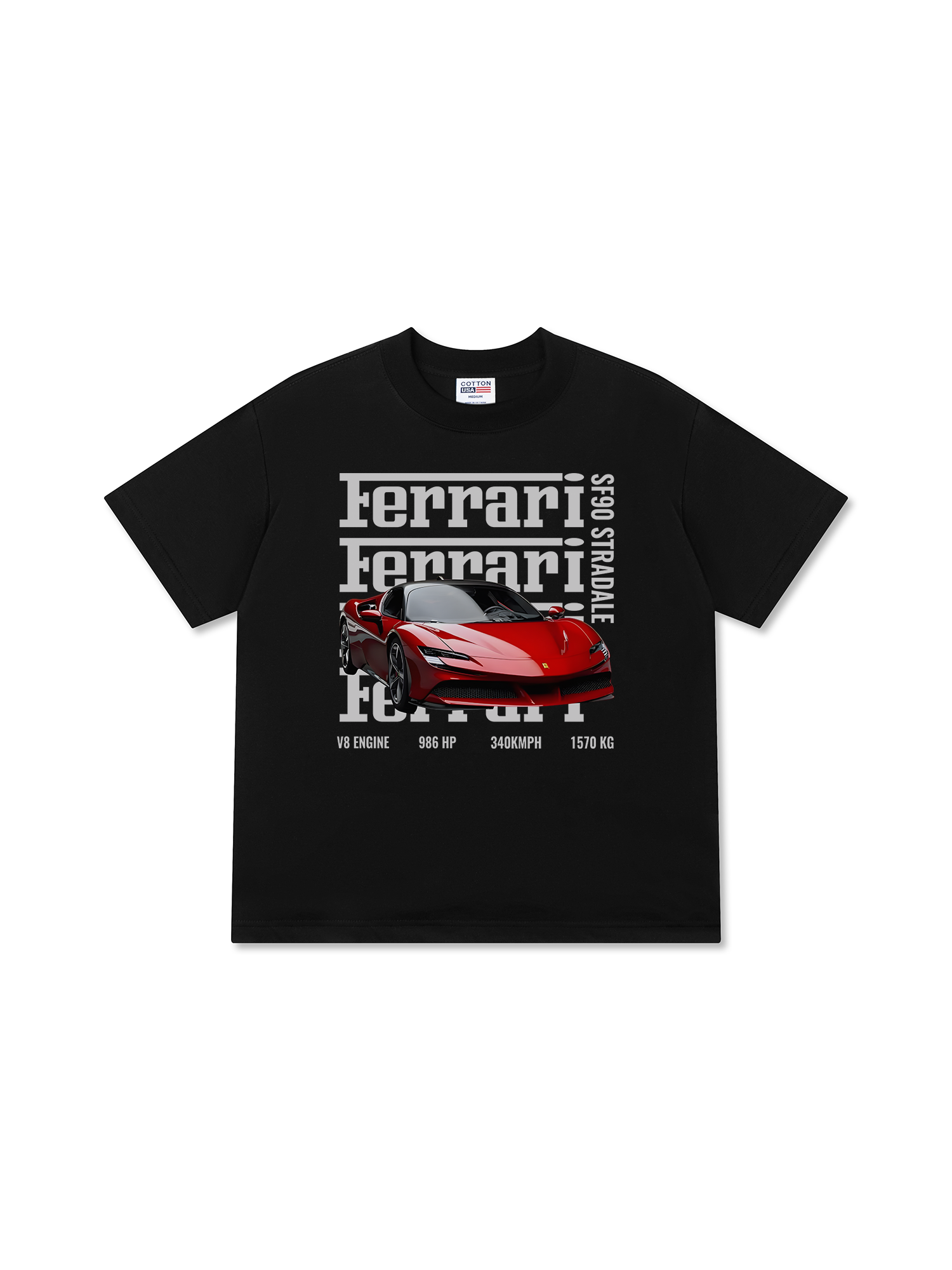 Áo Thun Relaxed Fit Ferrari SF90 Stradale