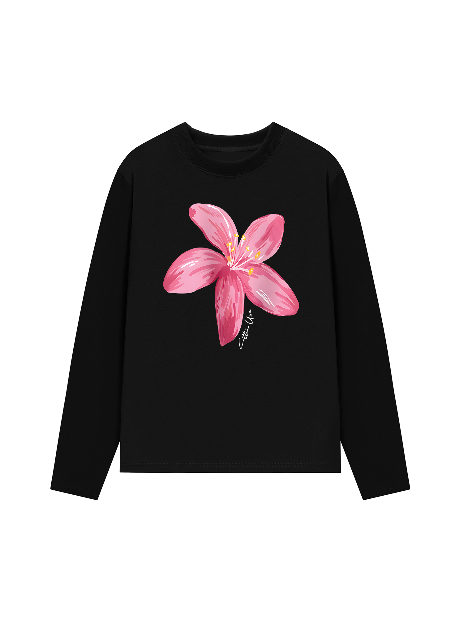 Áo Thun Dài Tay Floral Pink Flower