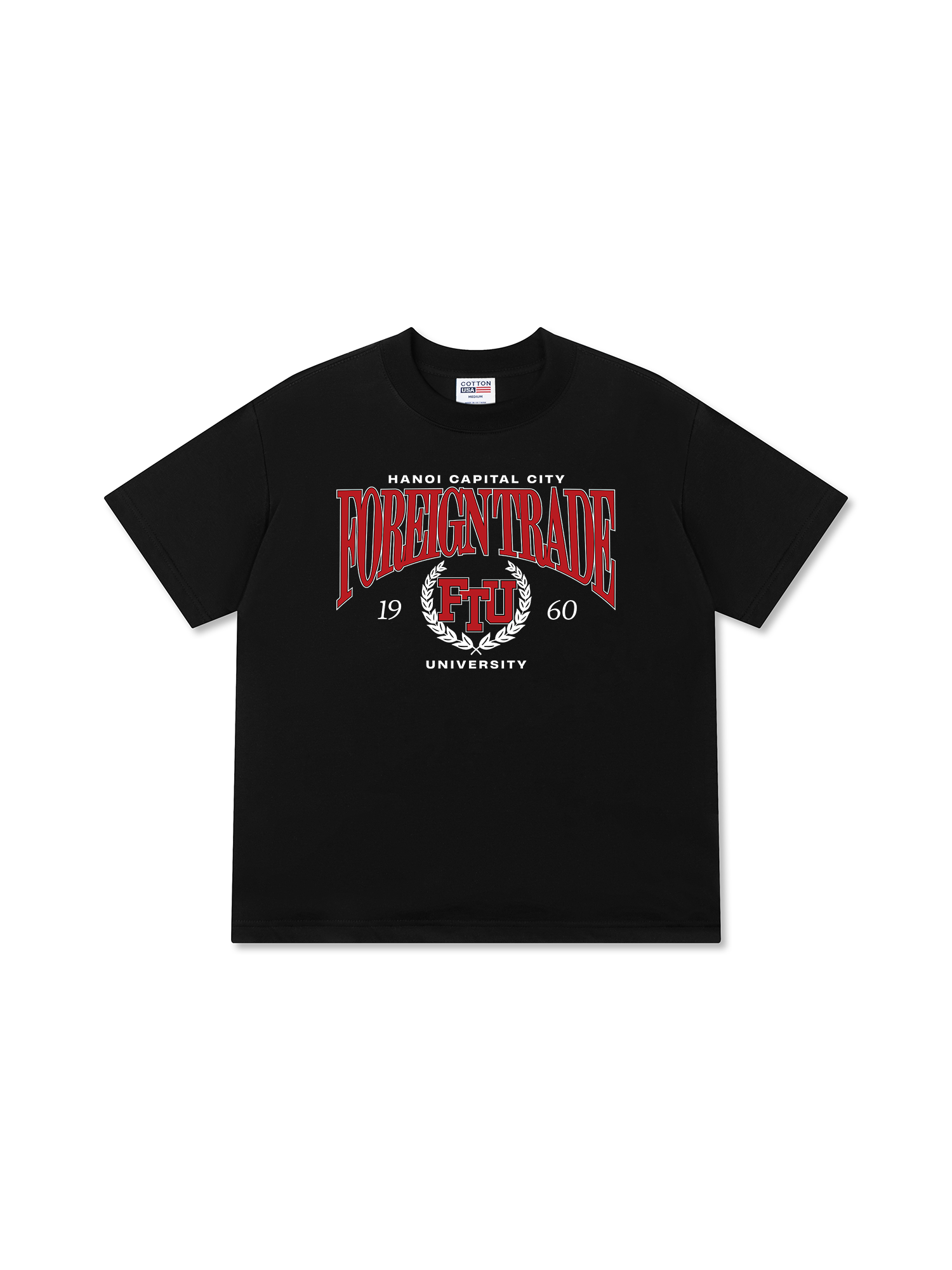 Áo Thun Relaxed Fit Foreign Trade University