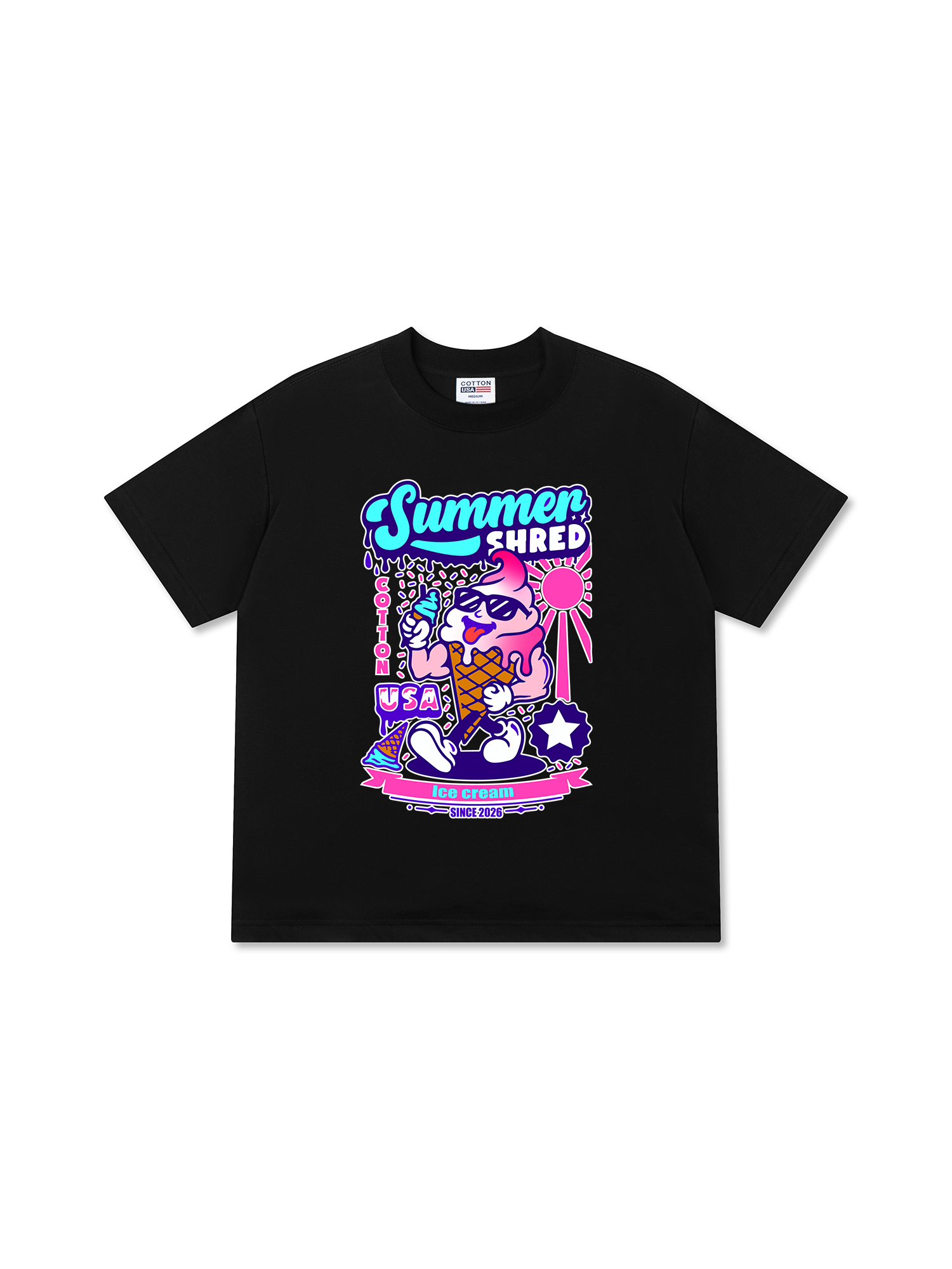 Áo Thun Relaxed Fit Yummy Mood Summer Shred