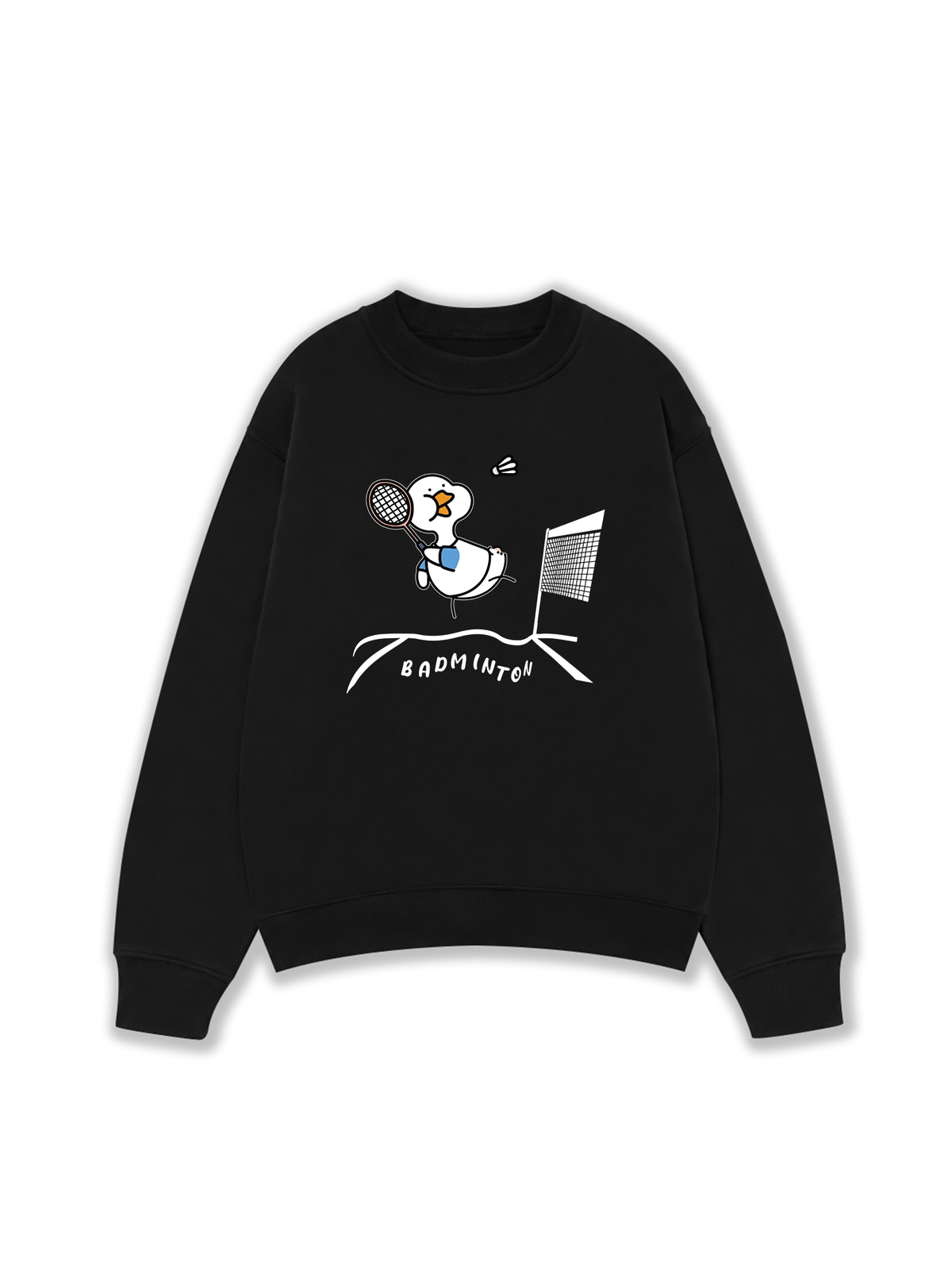 Áo Sweater Nỉ Hai Da Badminton The Shuttle Duck