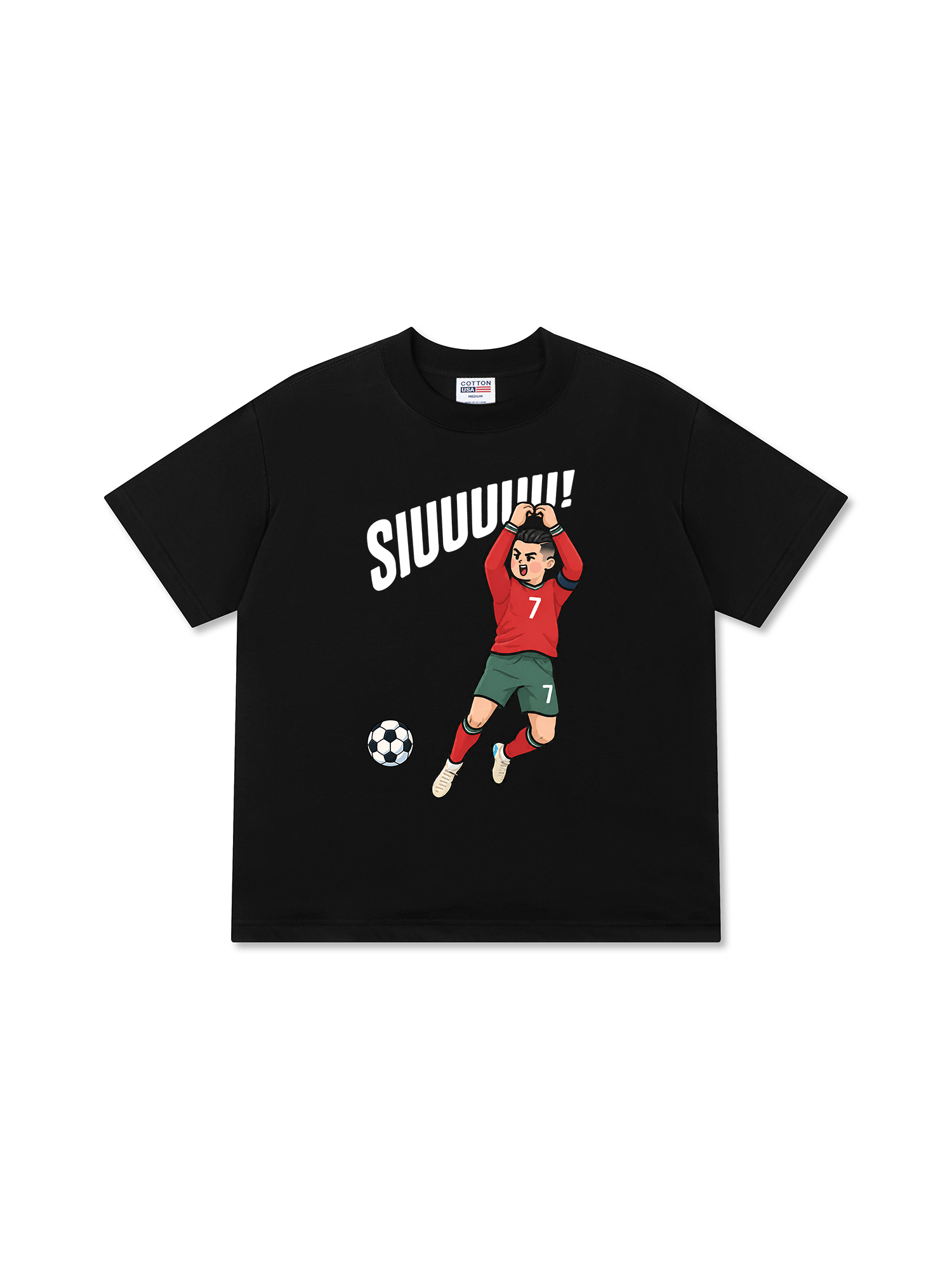 Áo Thun Relaxed Fit Soccer 7 Siuuu POR