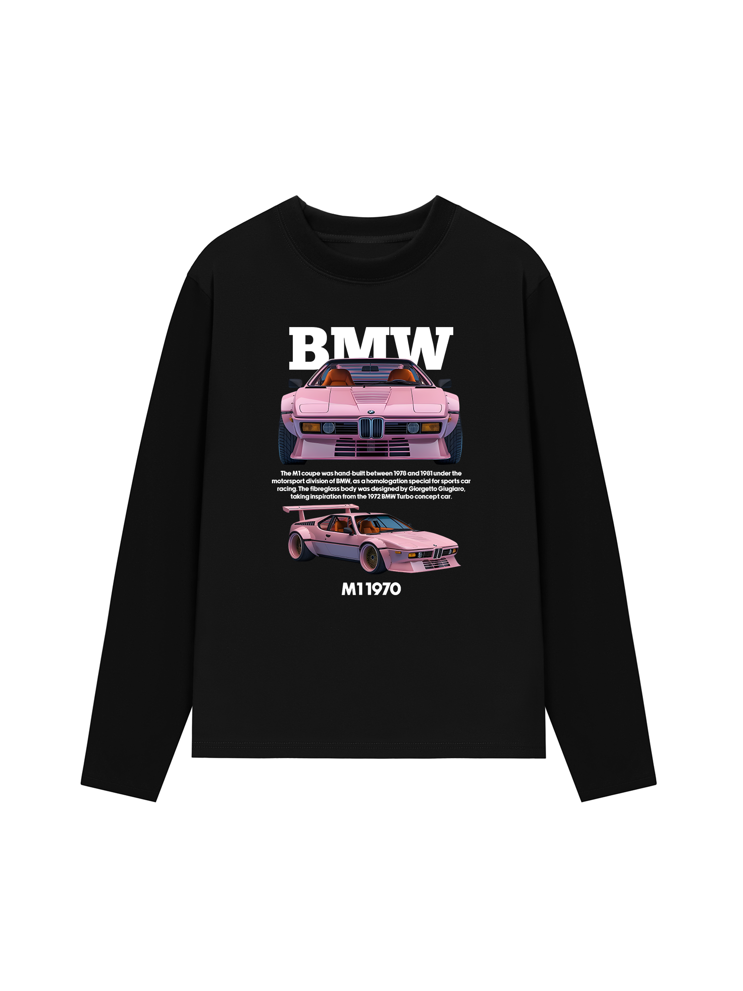 Áo Thun Dài Tay BMW M1 Pink