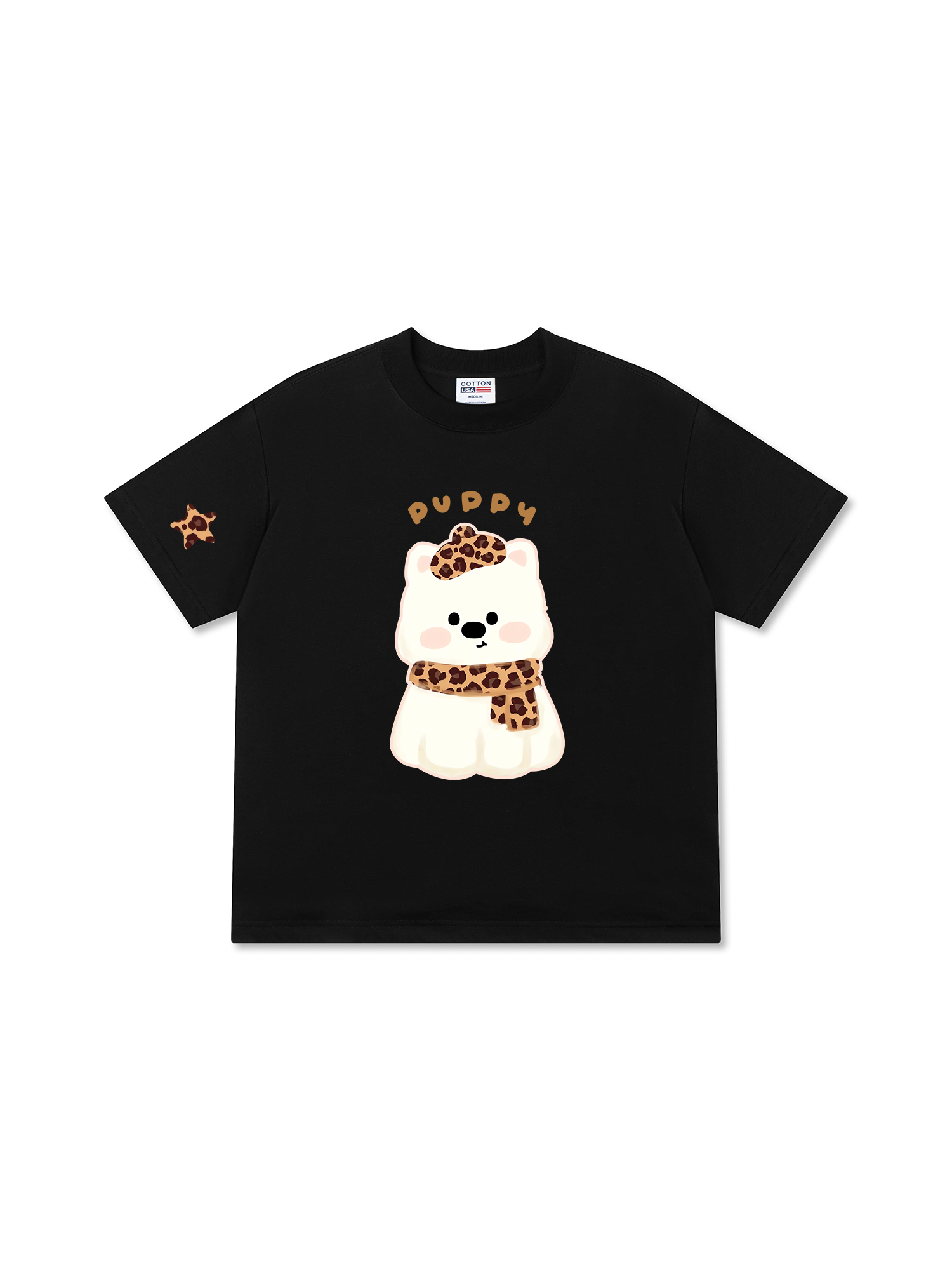 Áo Thun Relaxed Fit Soft Paw Leopard Puppy