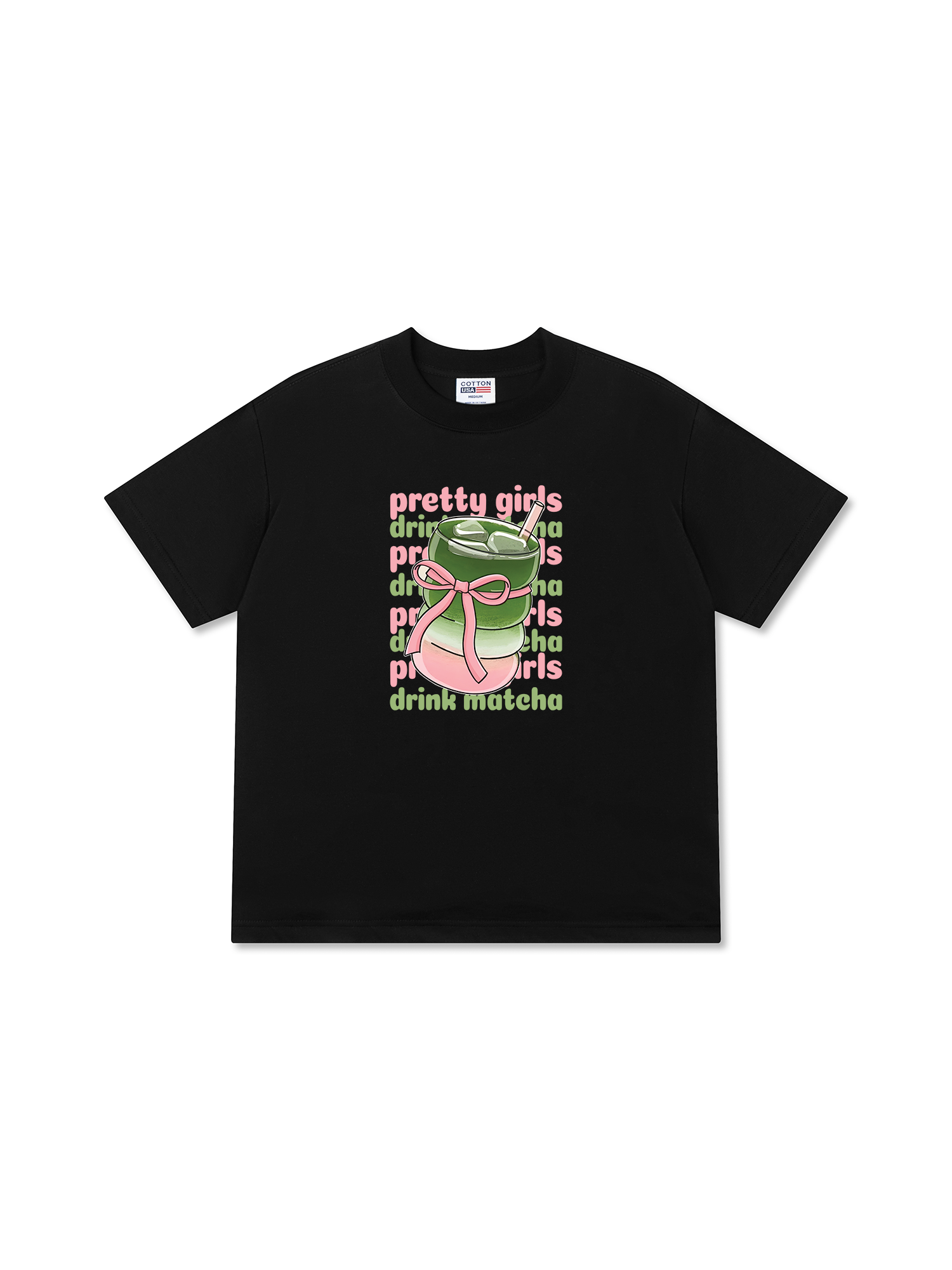 Áo Thun Relaxed Fit Daily Cup Pretty Girls Drink Matcha