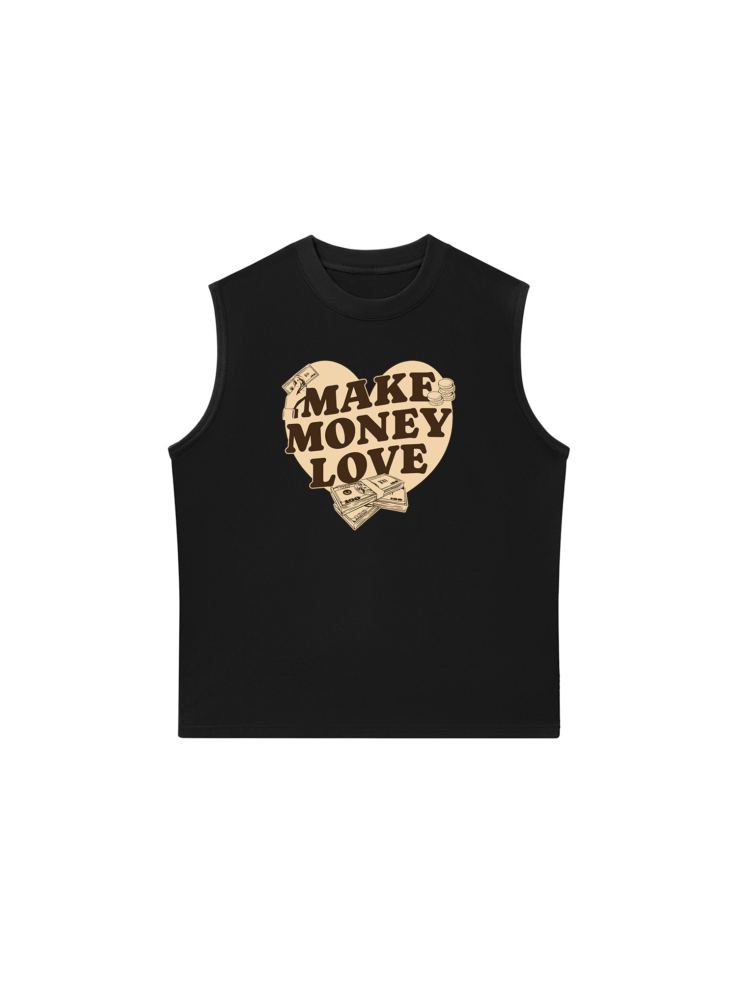 Áo Ba Lỗ Relaxed Fit Money Make Money Love