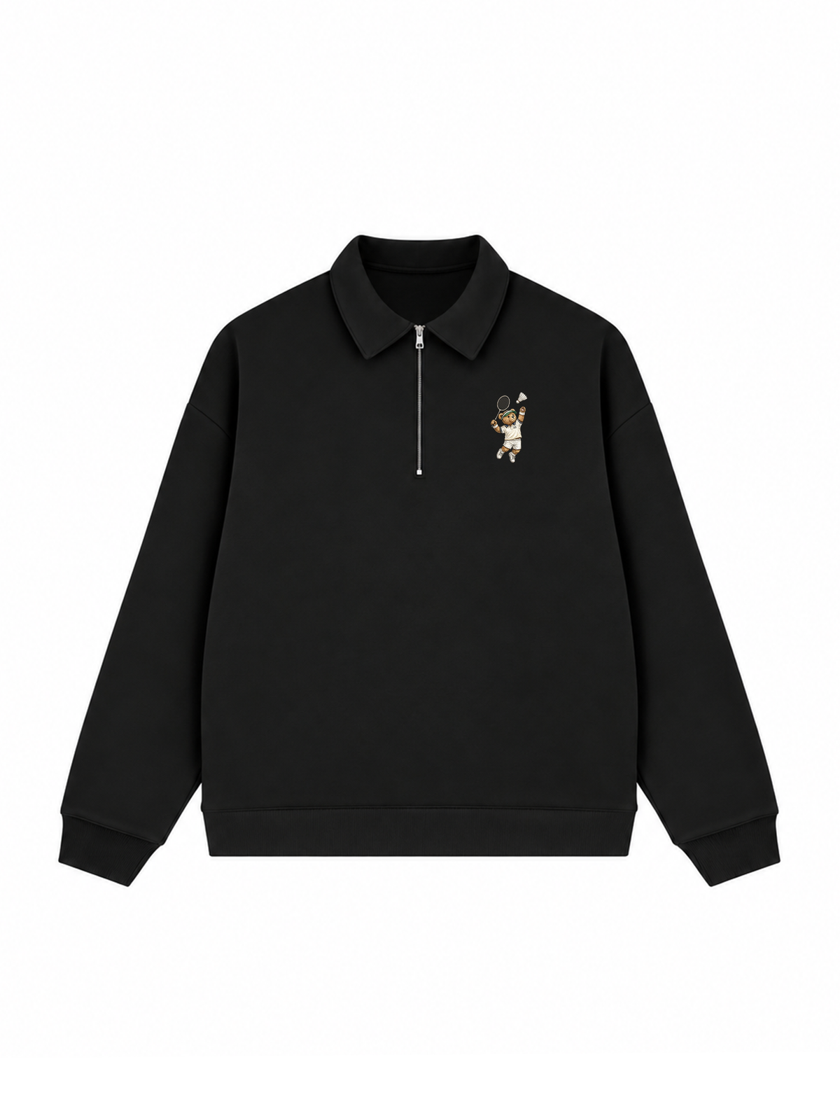 Áo Sweater Polo Nỉ Hai Da Badminton Teddy 88
