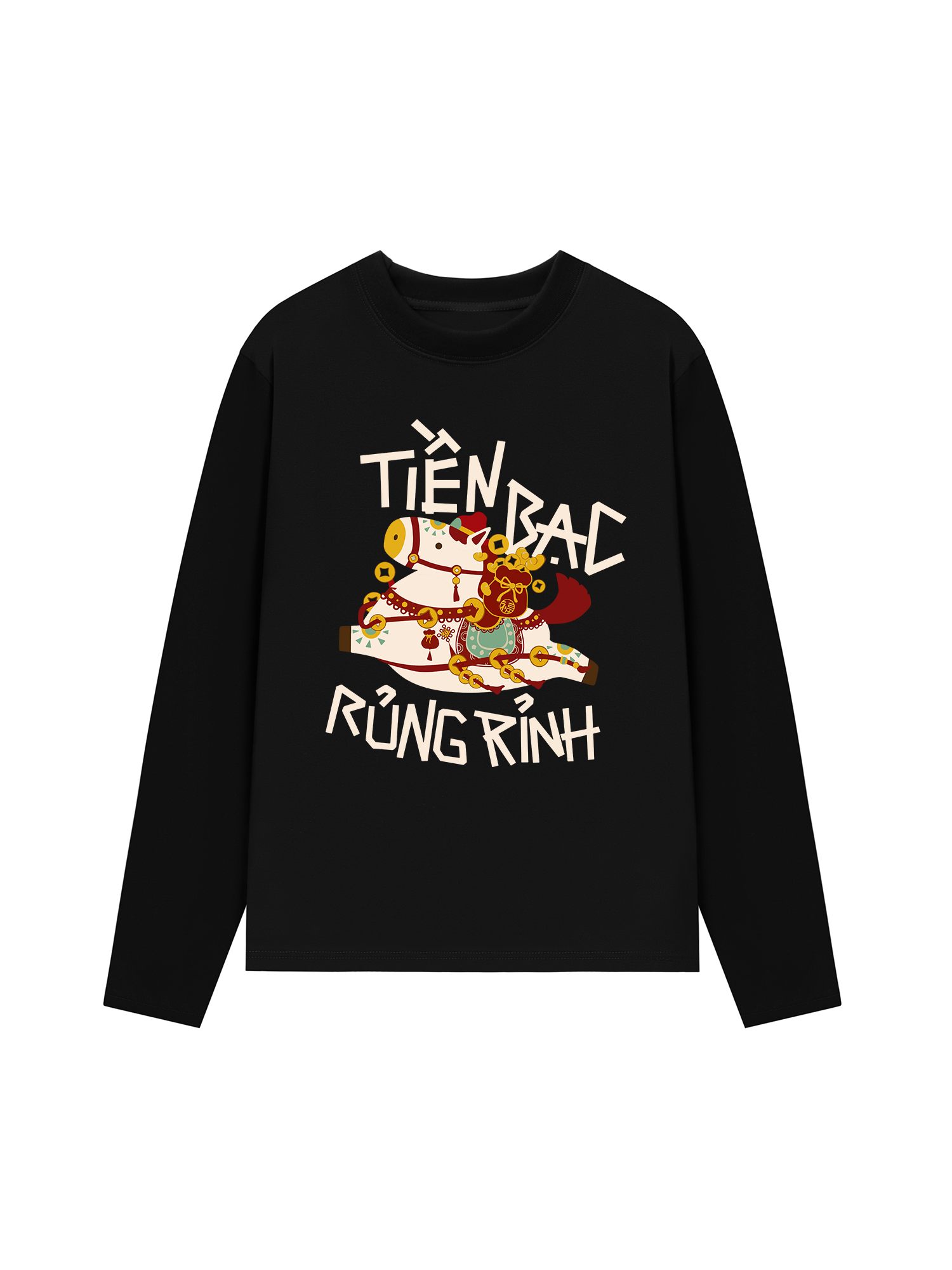 Áo Thun Dài Tay Tiền Bạc Rủng Rỉnh