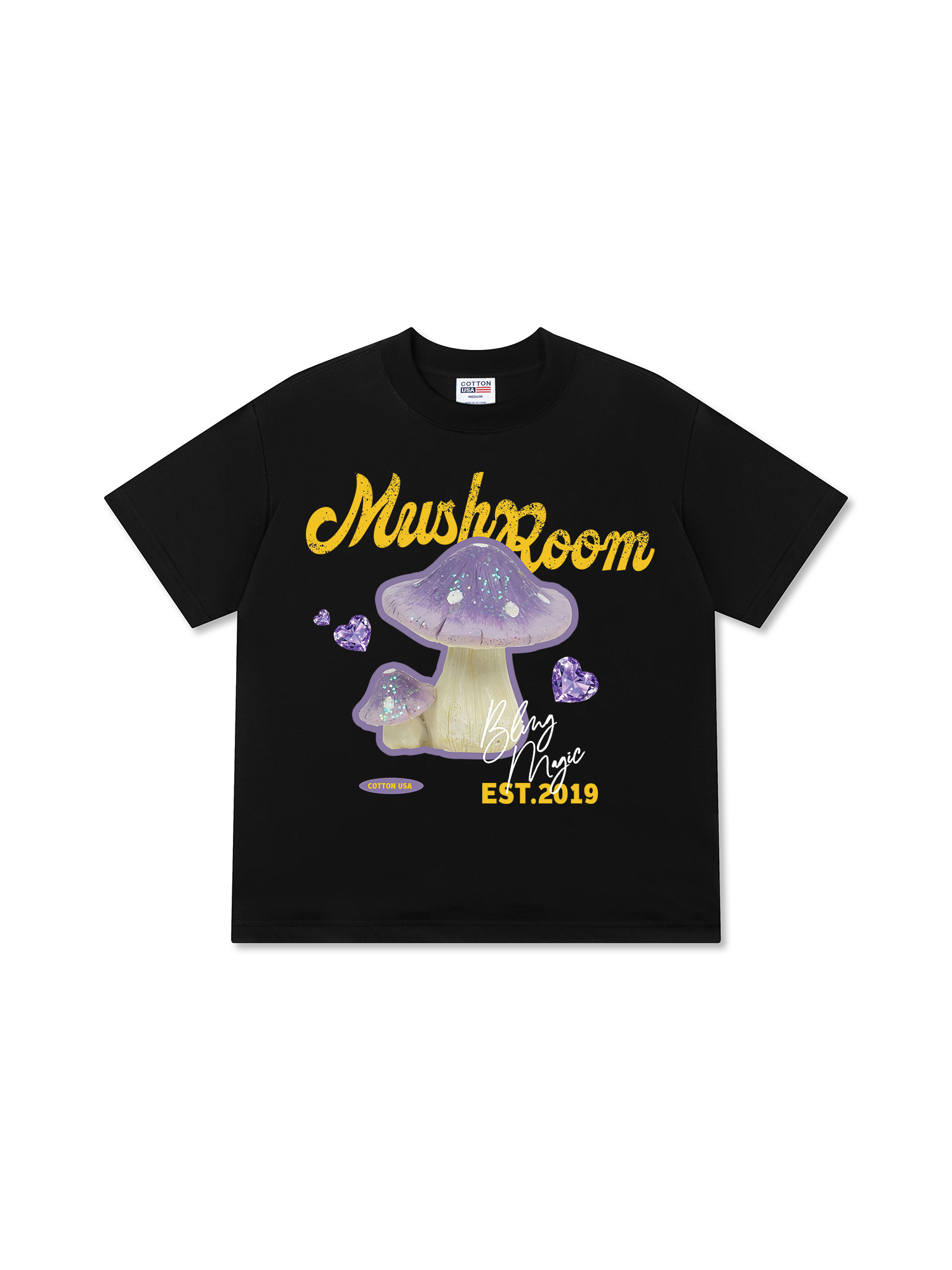 Áo Thun Relaxed Fit Bling Purple Mushroom