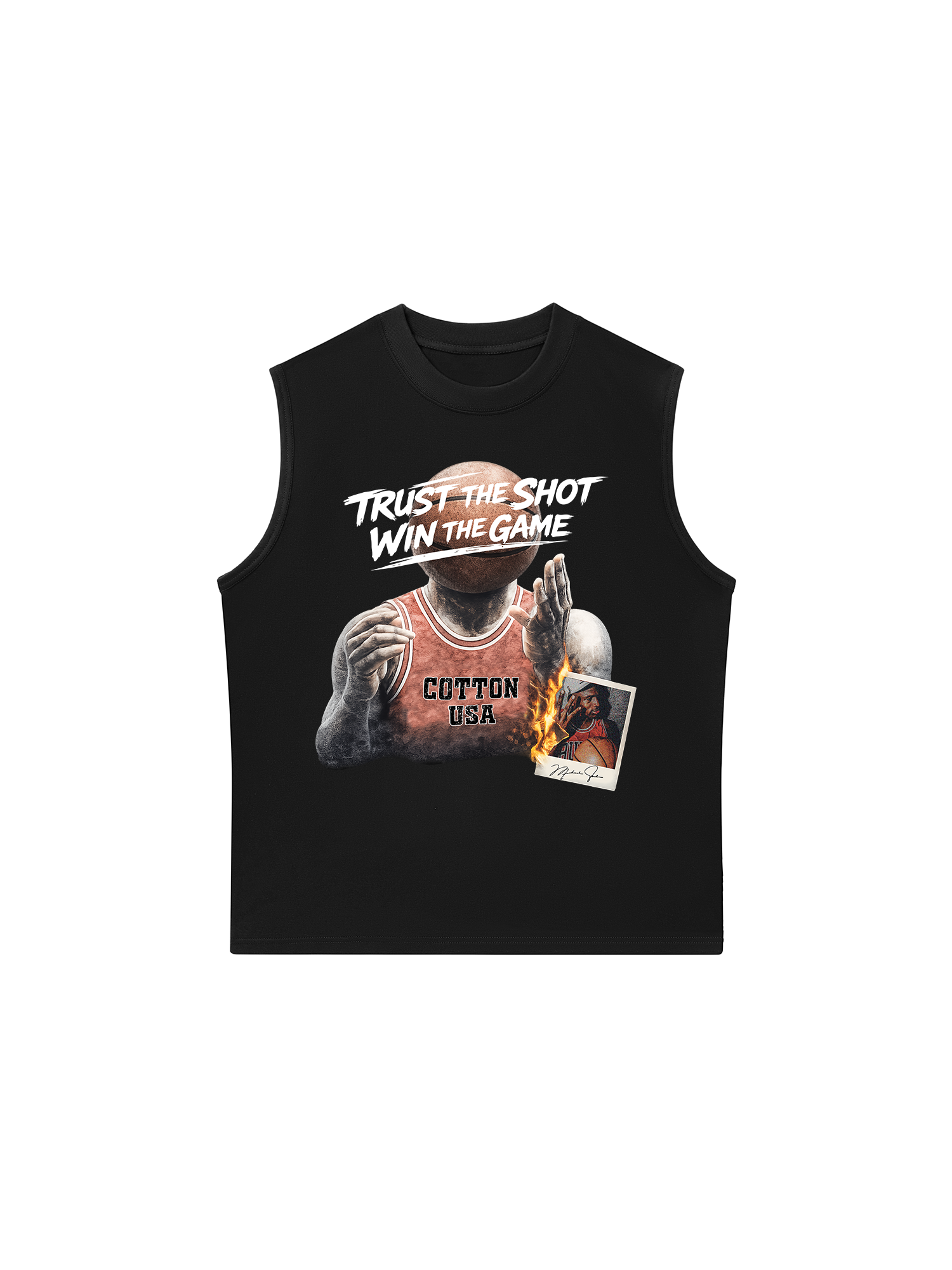 Áo Ba Lỗ Relaxed Fit Basketball Trust The Shot Win The Game