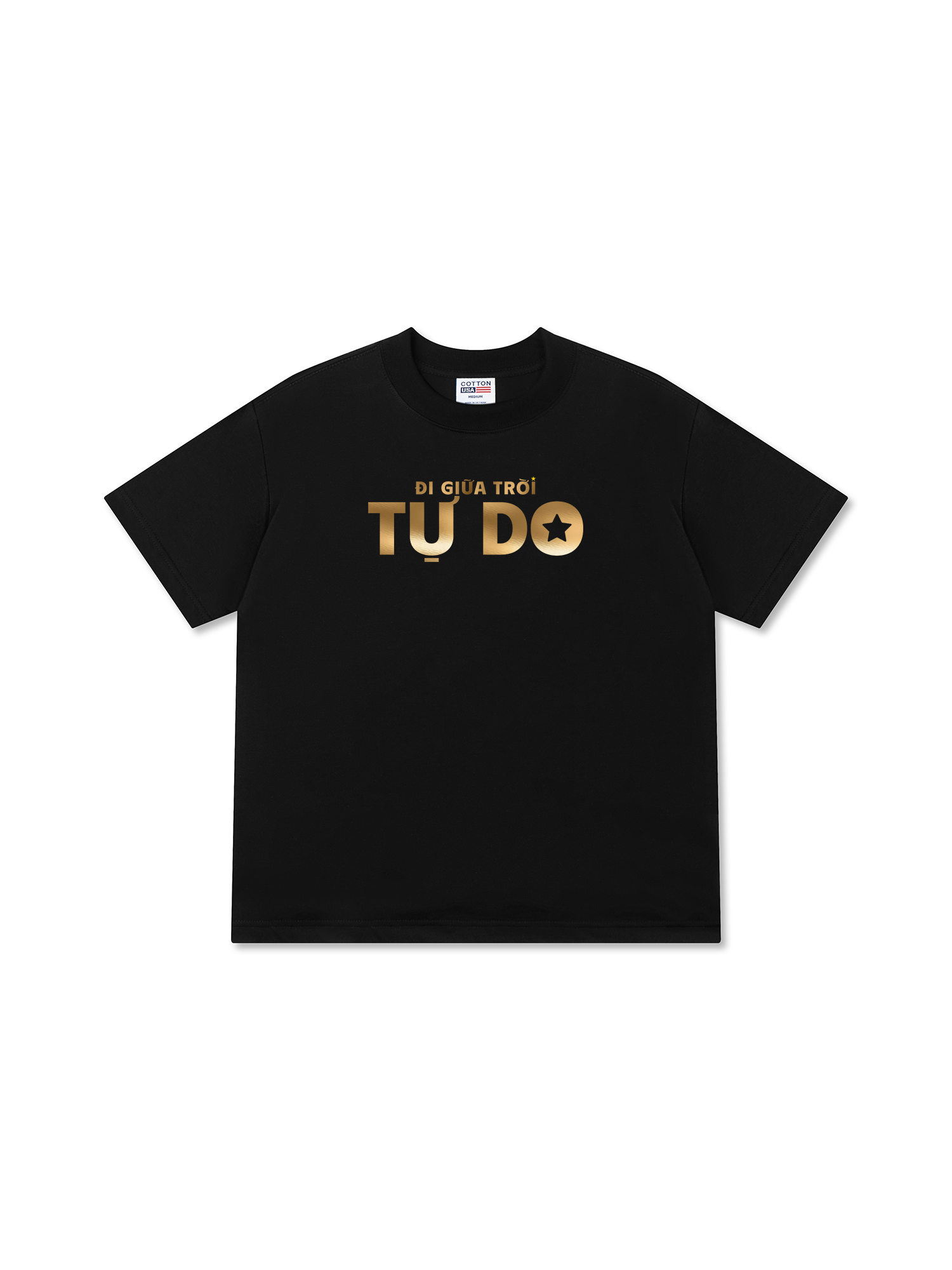 Áo Thun Relaxed Fit Đi Giữa Trời Tự Do