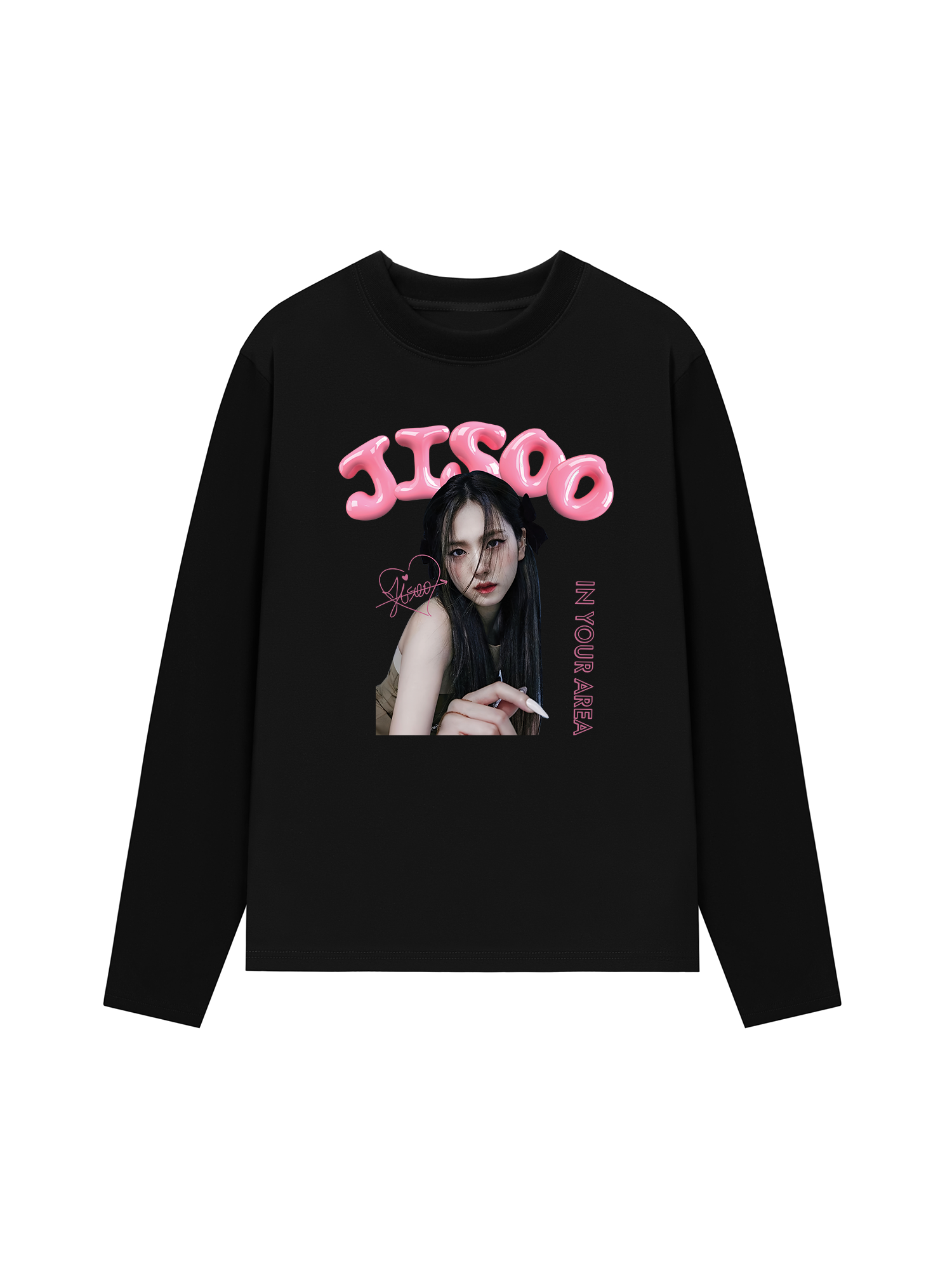 Áo Thun Dài Tay Black Pink Jisoo