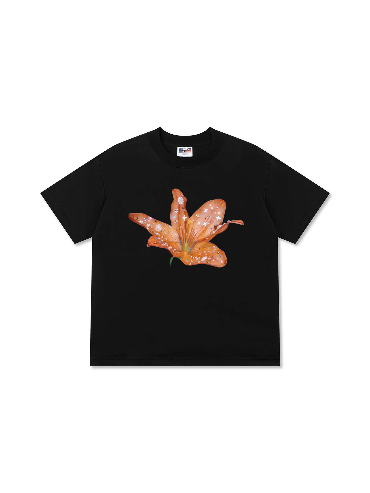 Áo Thun Relaxed Fit Bling Orange Lily