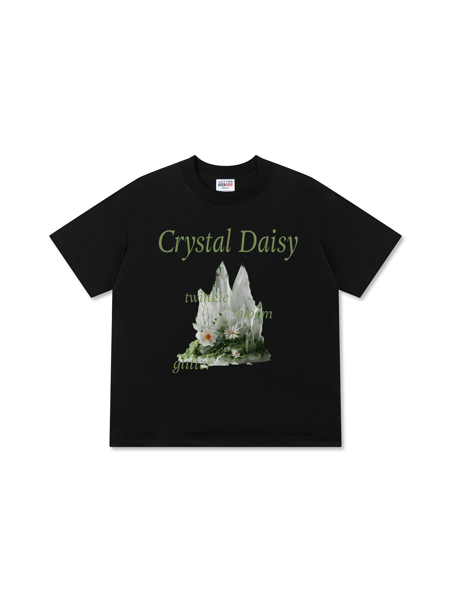 Áo Thun Relaxed Fit Floral Crytsal Daisy