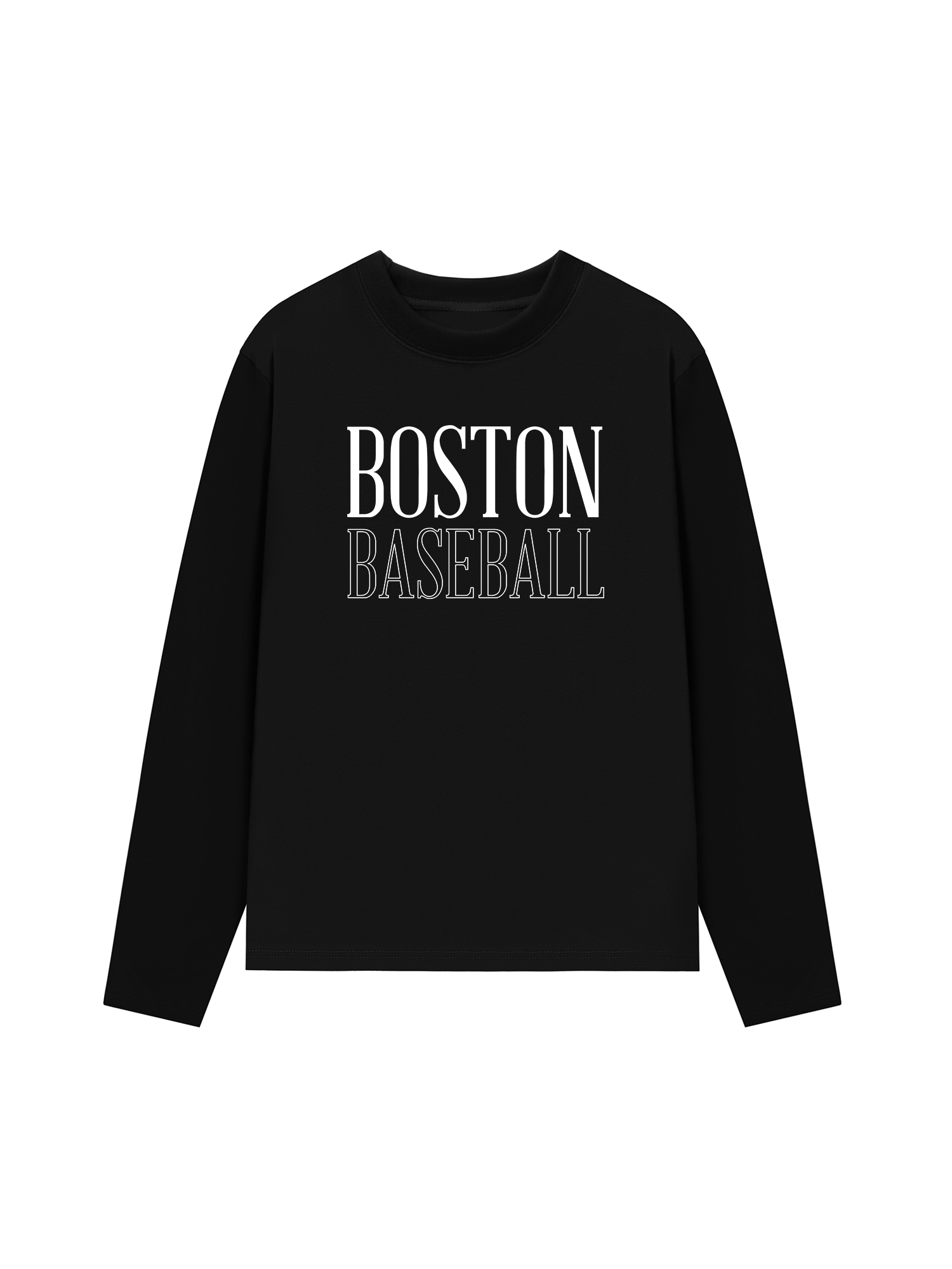 Áo Thun Dài Tay Baseball Basic Boston