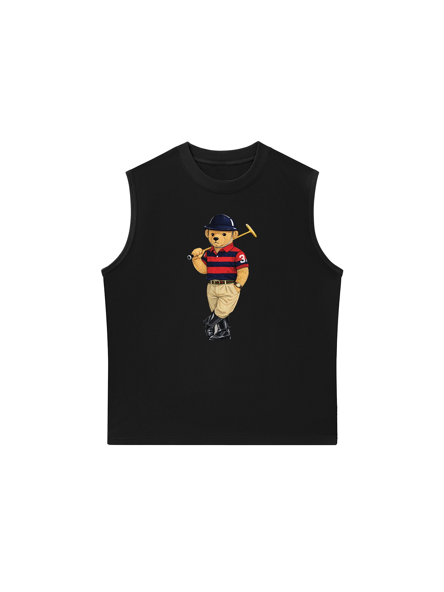 Áo Ba Lỗ Relaxed Fit Quiet Luxury Bear