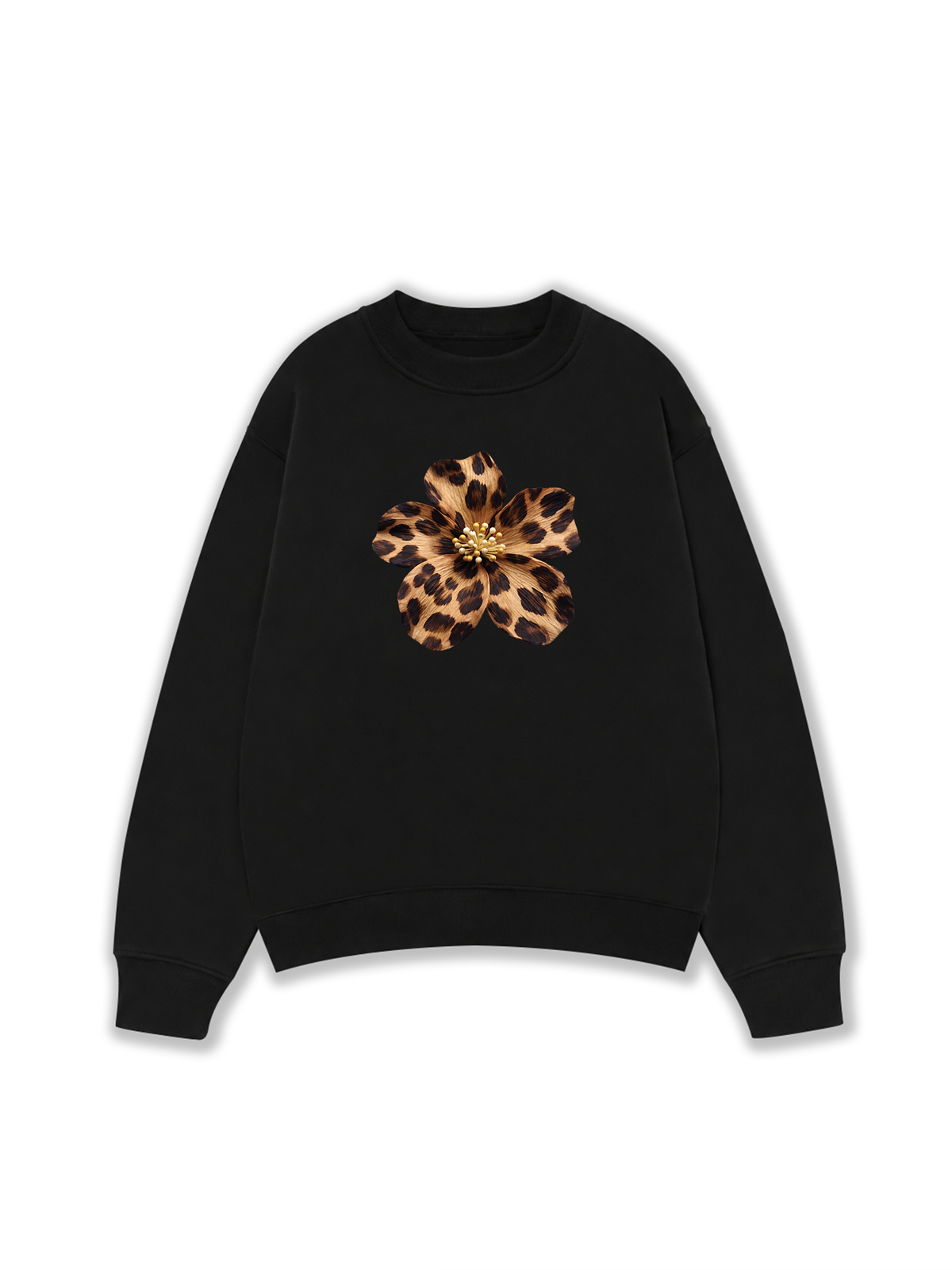 Áo Sweater Nỉ Hai Da Urban Leopard Safari Spotted Petals