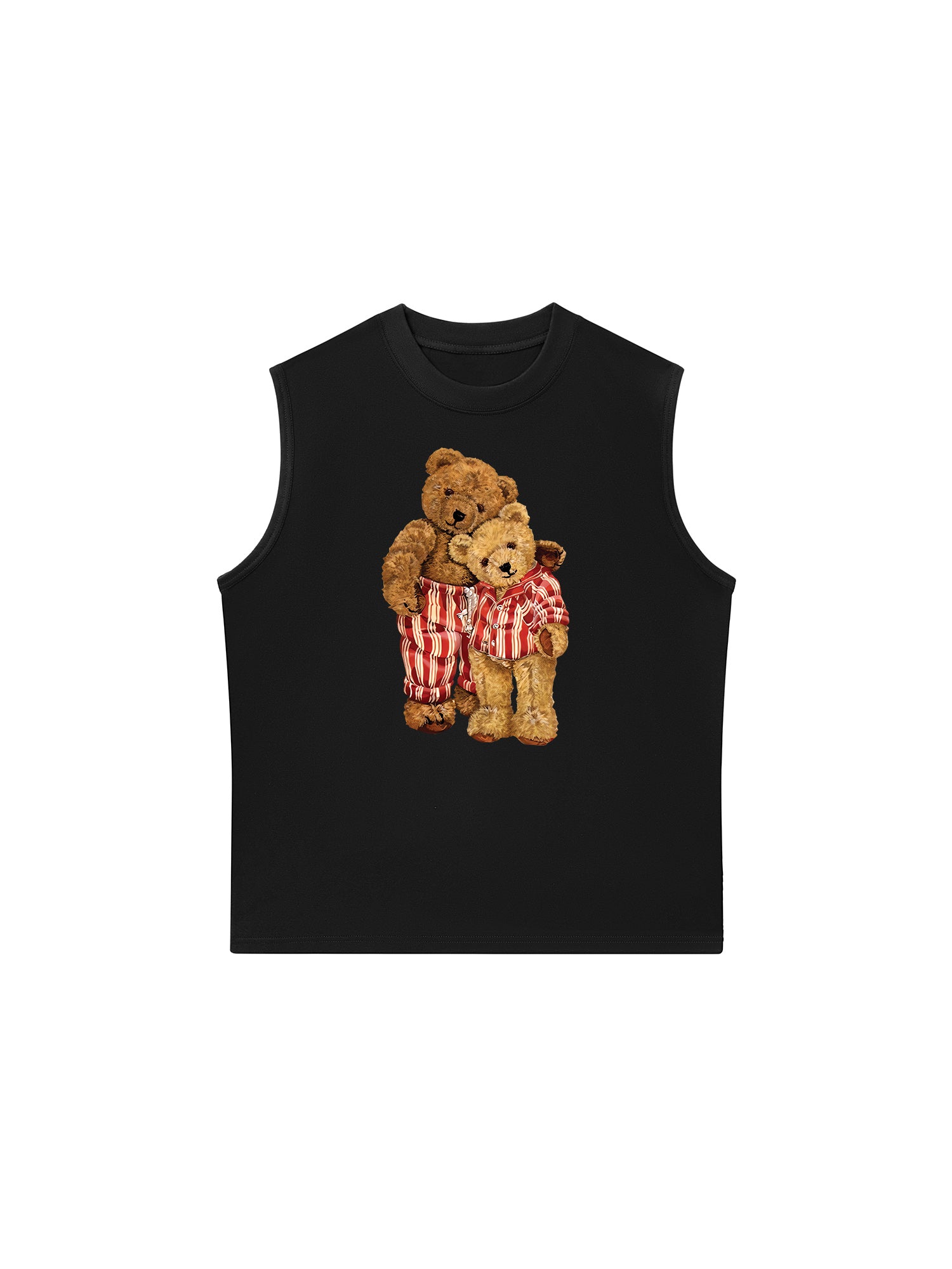 Áo Ba Lỗ Relaxed Fit Couple Bear Go To Bed