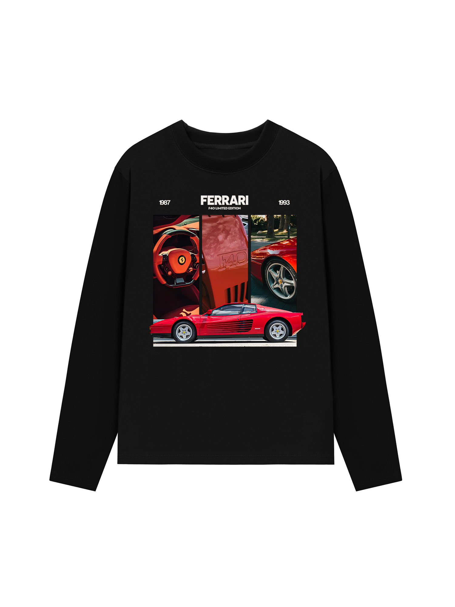 Áo Thun Dài Tay Ferrari F40 Limited Edition